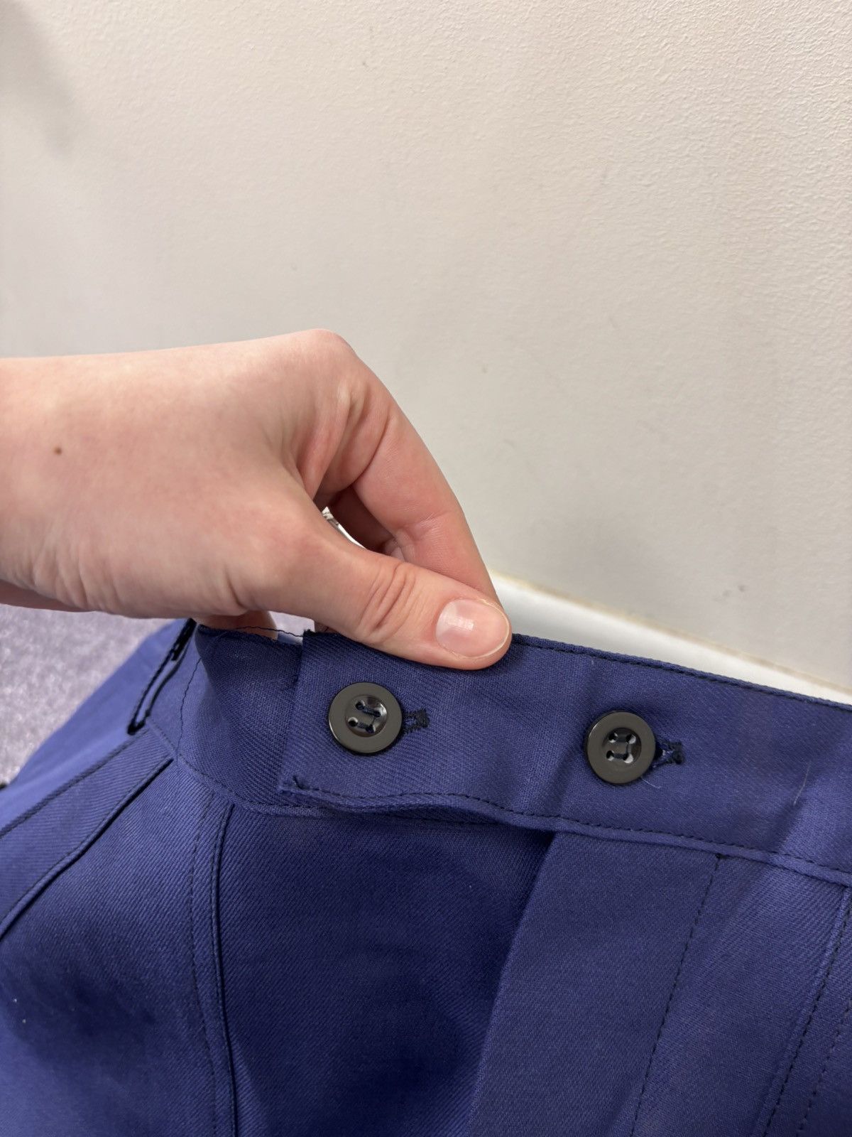 Other Vintage Sanfor French Workwear Pants 60s Utility Hydron Blue Size US 38 / EU 54 - 7 Thumbnail
