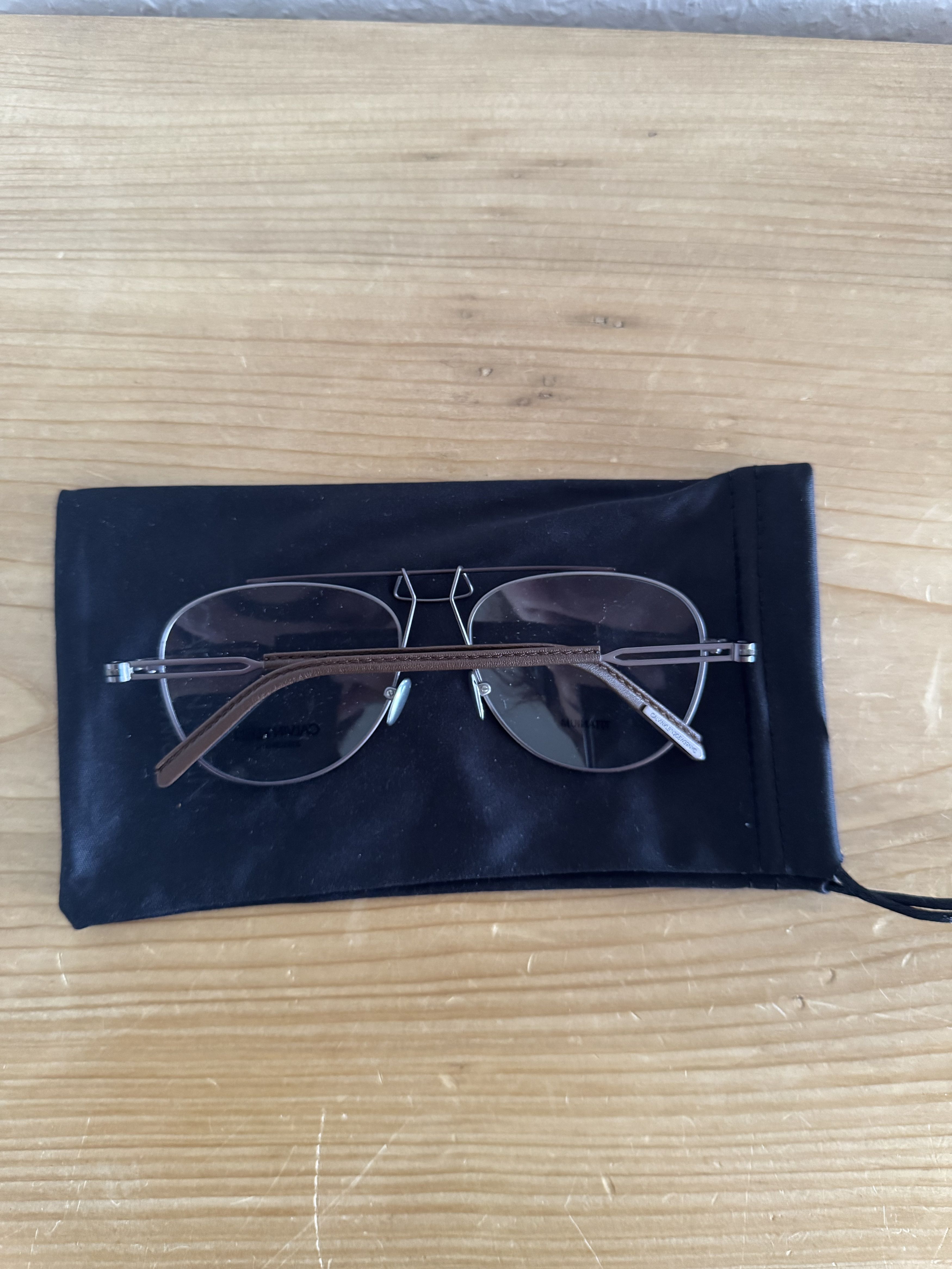 Calvin Klein 205W39NYC CKNYC1811 Geometric Titanium Optical Frame Size ONE SIZE - 2 Thumbnail