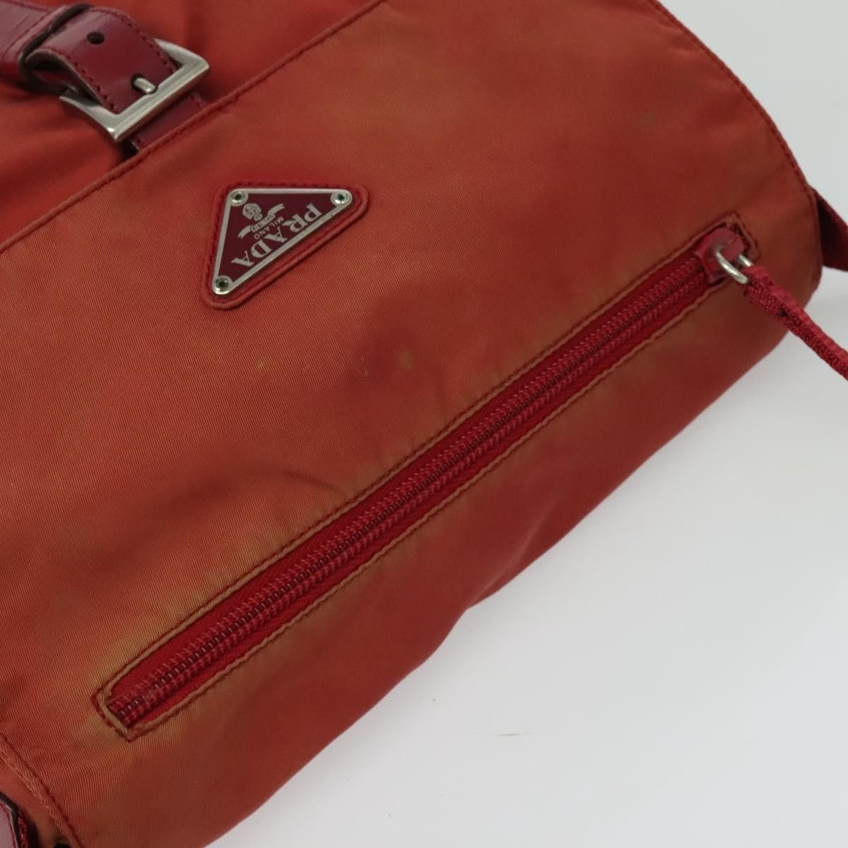 Prada PRADA Shoulder Bag Nylon Red Silver Size ONE SIZE - 6 Thumbnail