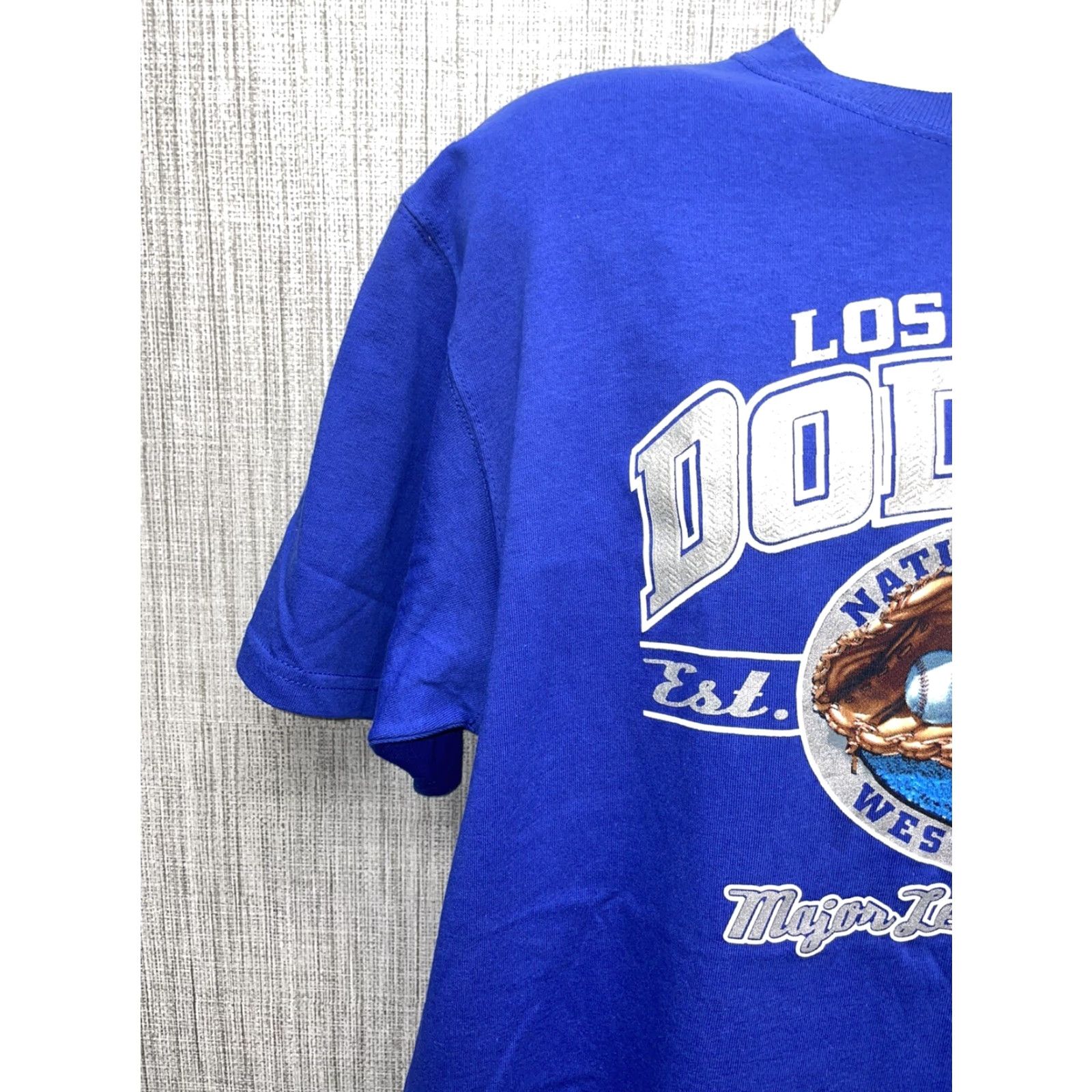Vintage NWT CSA LA Dodgers Graphic Shirt Mens L 100% Cotton Dark Blue T-Shirt Blue Cotton Men L Size US L / EU 52-54 / 3 - 6 Thumbnail