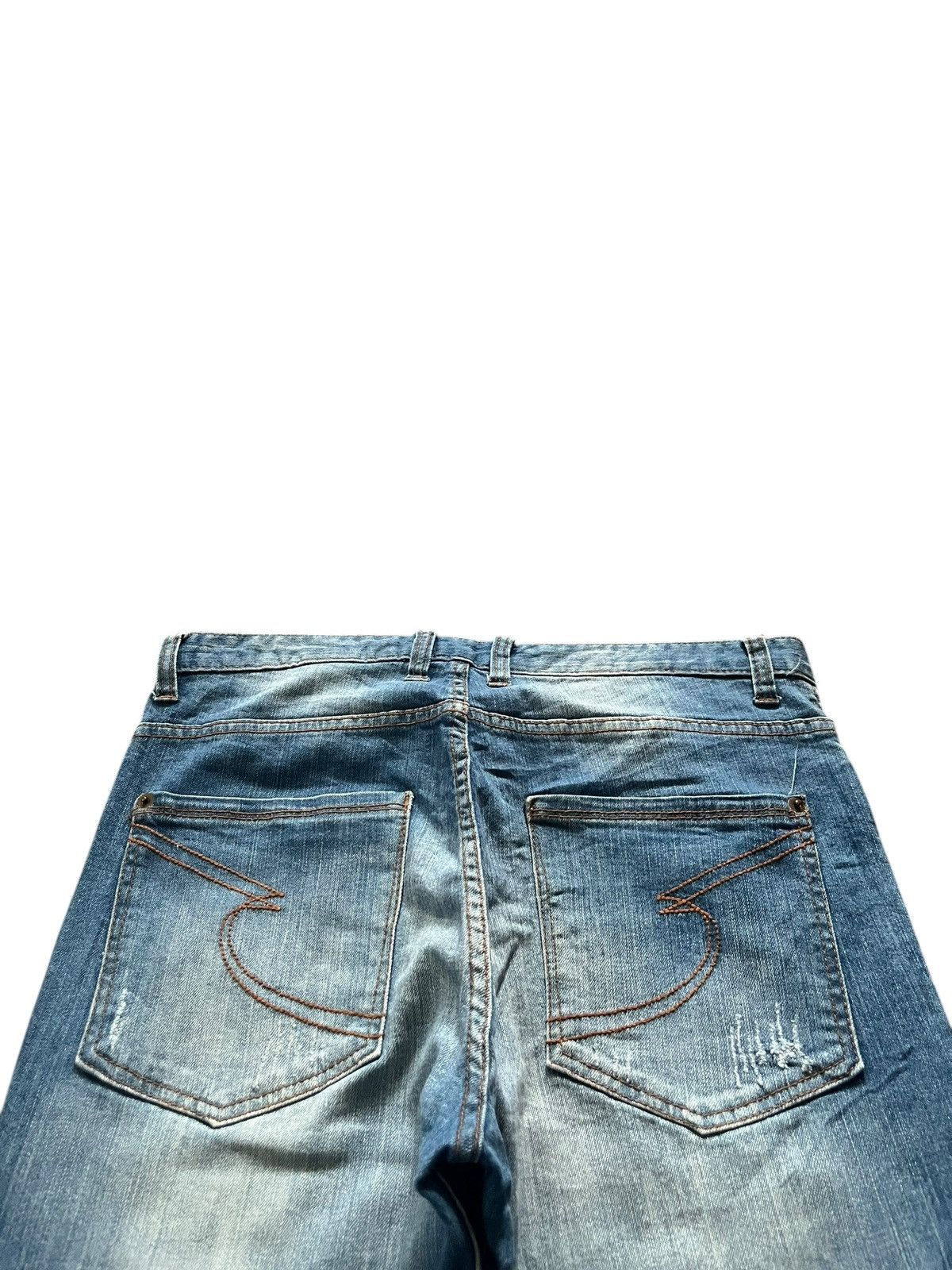semanticdesign Vintage Semantic Design Faded Wash Distressed Jeans Size 32" / US 10 / IT 46 - 4 Thumbnail