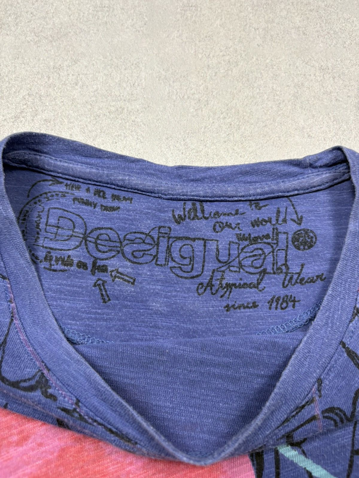 Desigual Desigual Graphic Art Long Sleeve Top XL Blue Abstract Print Size XL / US 12-14 / IT 48-50 - 7 Thumbnail