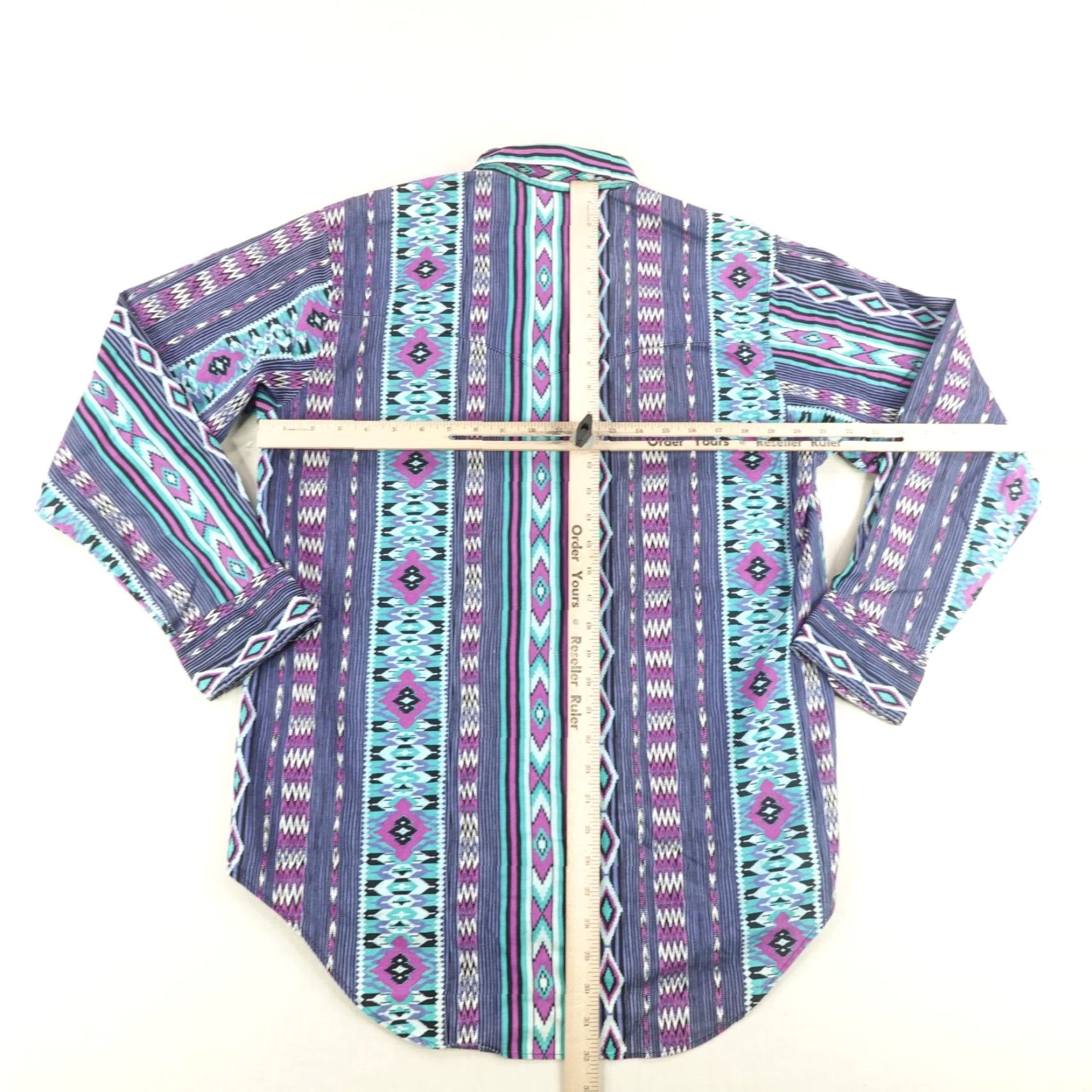 Vintage VINTAGE Frontier Series Shirt Men Large Southwestern Aztec Geometric Cotton Long Sleeve Button-Up 90s Size US L / EU 52-54 / 3 - 4 Thumbnail