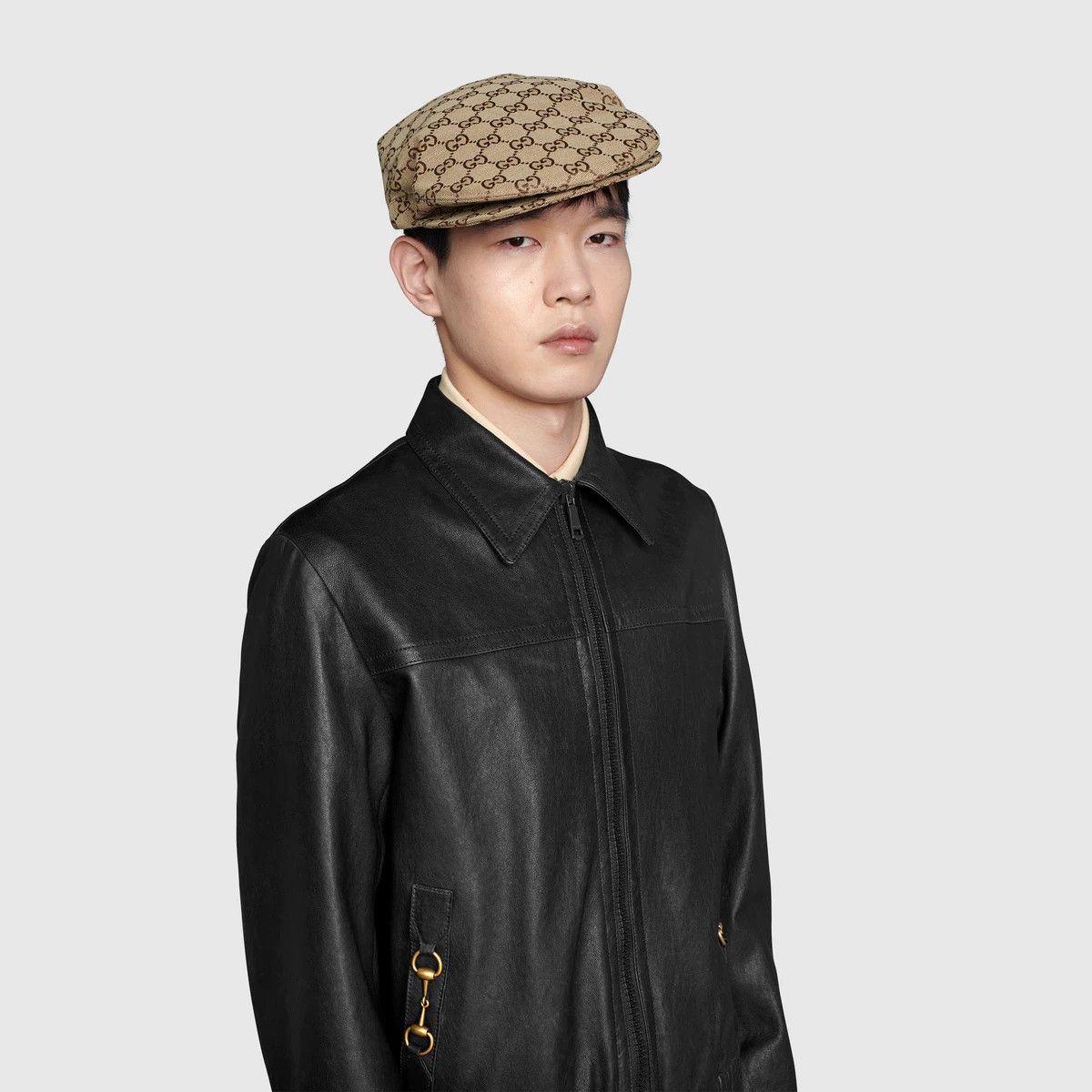 Gucci oc11z1025 Leather Bomber Jacket in Black Size US L / EU 52-54 / 3 - 4 Thumbnail