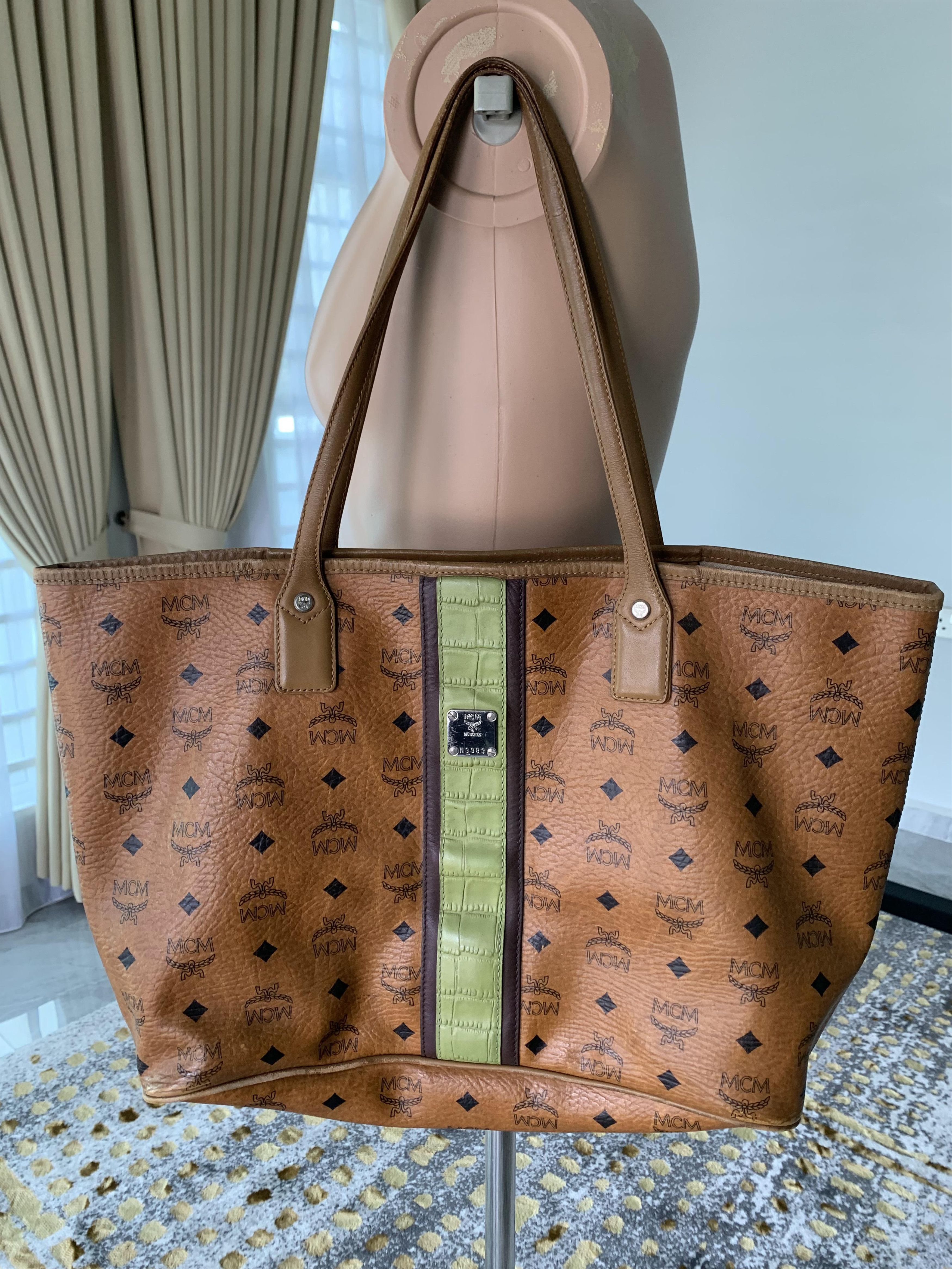 Designer × MCM MCM Cognac Visetos Hobo tote bag Size ONE SIZE - 1 Thumbnail