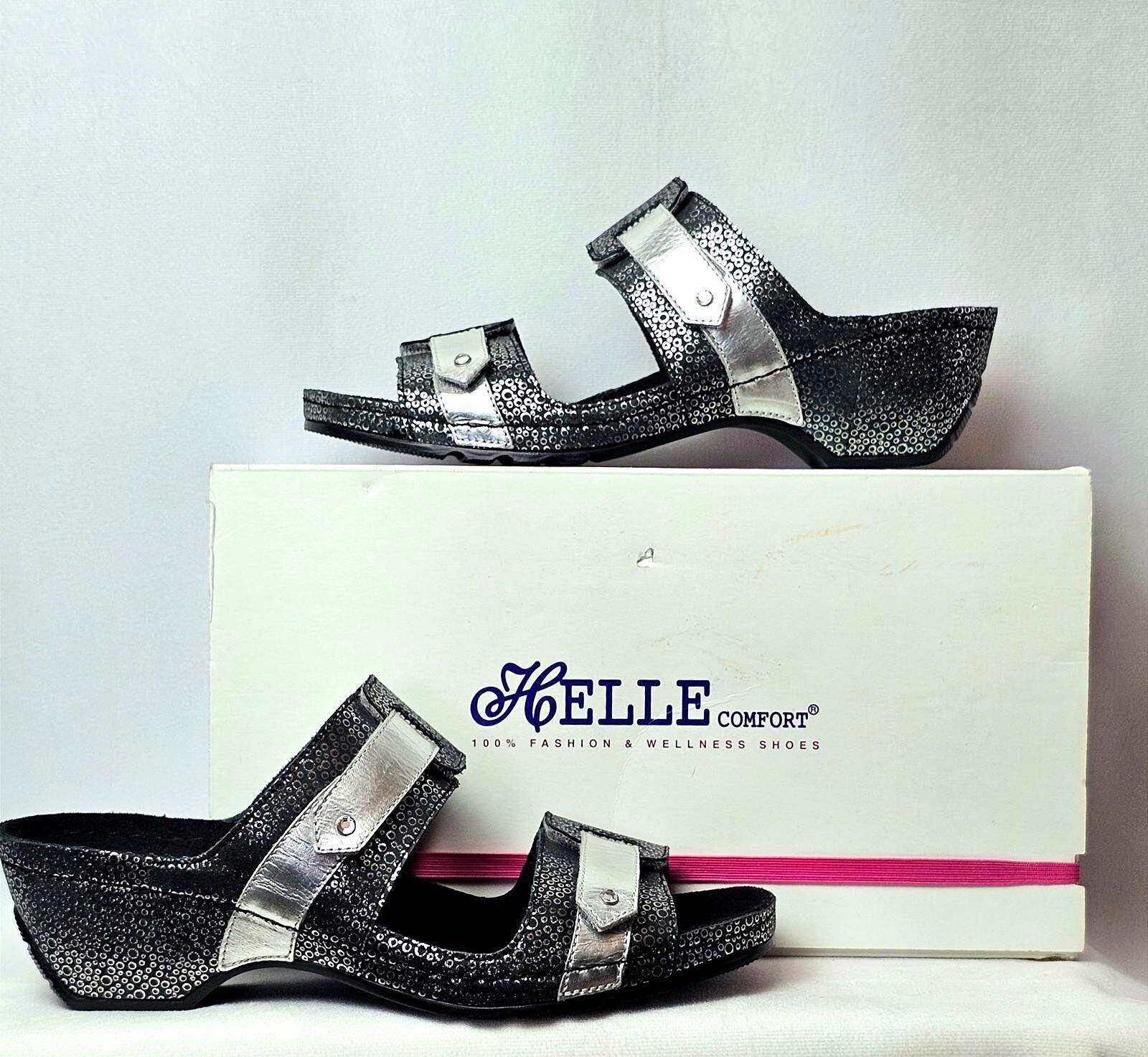 Other Helle Comfort Women's Abril Black Wedges Size 40/9-9.5 Size US 9.5 / IT 39.5 - 1 Thumbnail