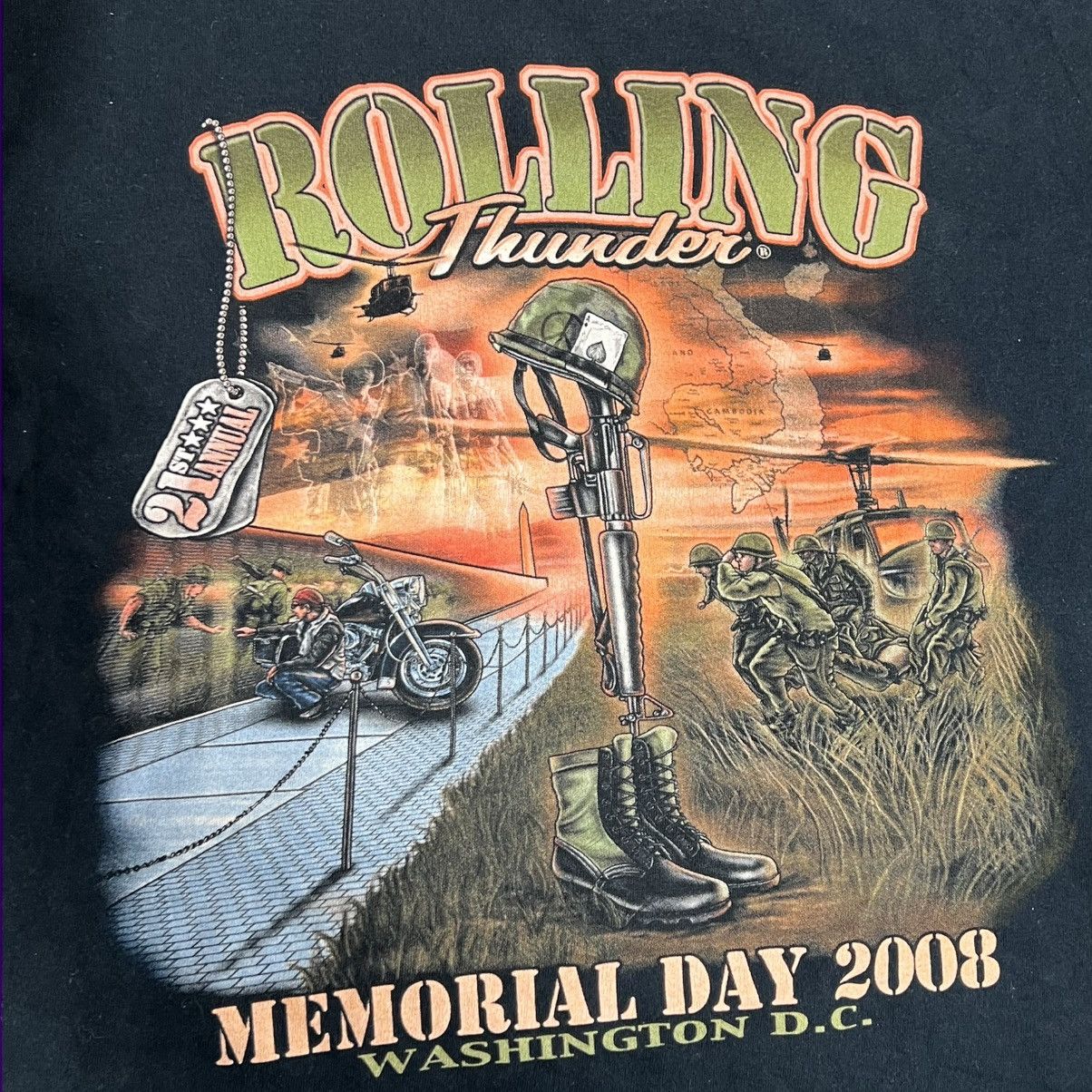 Other Vintage Y2K Memorial Rolling Thunder POW MIA Tshirt sz L Size US L / EU 52-54 / 3 - 3 Thumbnail
