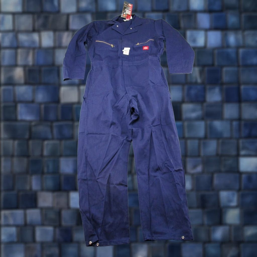 Dickies VINTAGE Dickies Navy Blue Boiler Suit Mens Coveralls JumpSuit 46 NEW Retro 90s Workwear Size US 30 / EU 46 - 1 Thumbnail