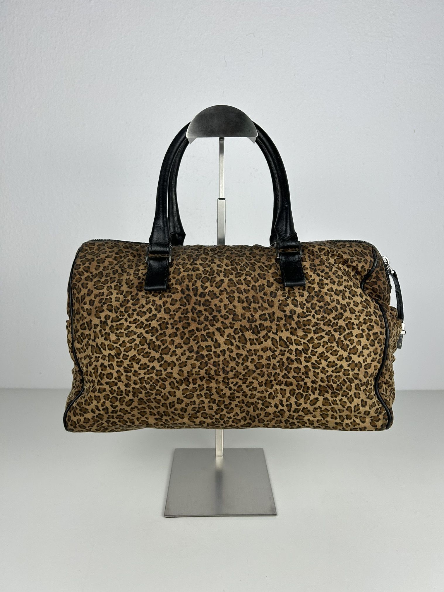 Bottega Veneta Vintage Bottega Veneta leopard print mini boston bag Size ONE SIZE - 2 Thumbnail