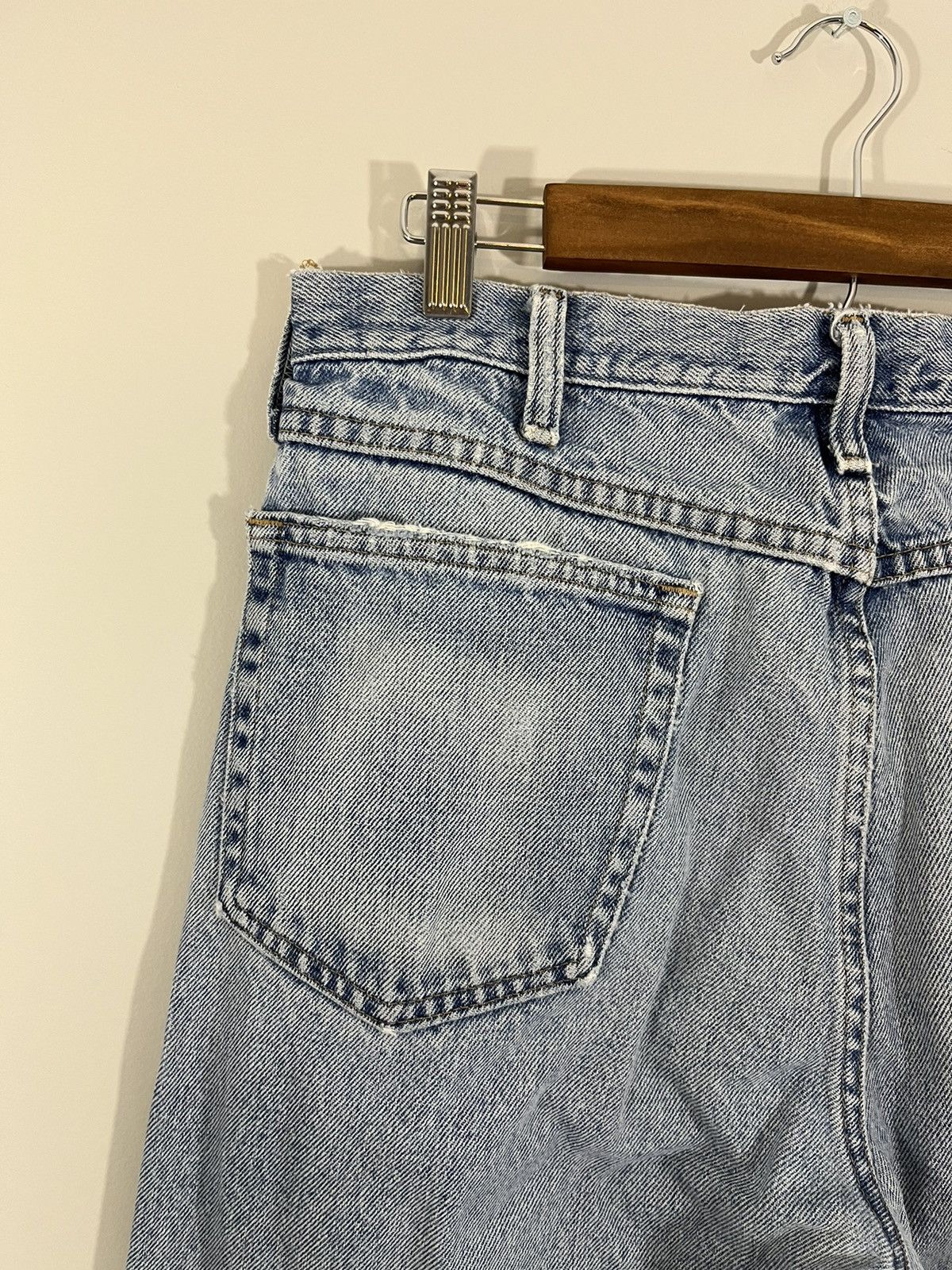 Vintage Thrashed Perfect Fade Light Wash Jeans Size US 36 / EU 52 - 17 Thumbnail