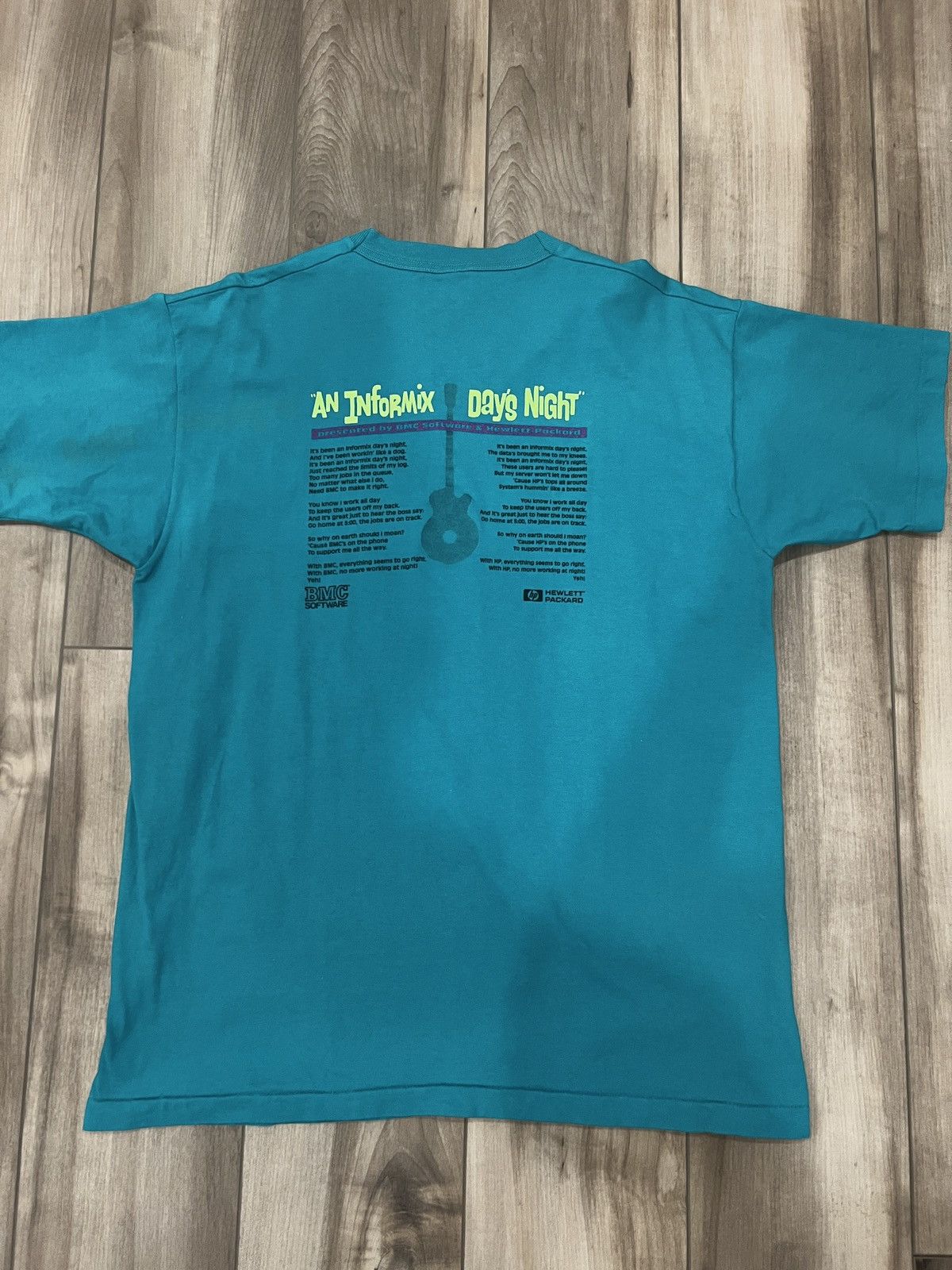 Band Tees × Microsoft × Vintage Vintage The Beatles x HP Computers “Eight Days A Week” Tee Size US XL / EU 56 / 4 - 4 Thumbnail
