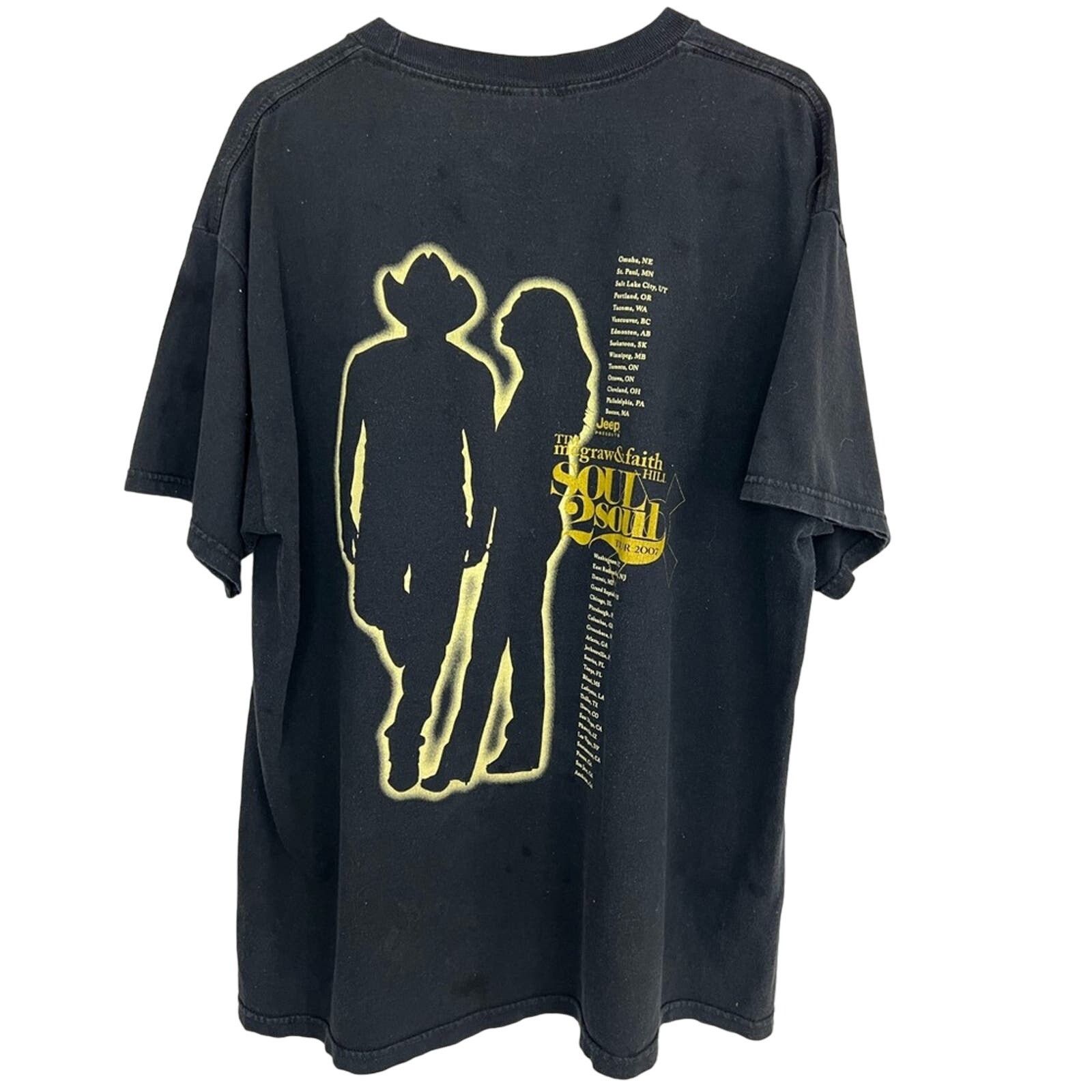 Vintage Vintage 2007 Tim McGraw & Faith Hill Shirt TENNESSEE RIVER Size US XL / EU 56 / 4 - 2 Thumbnail
