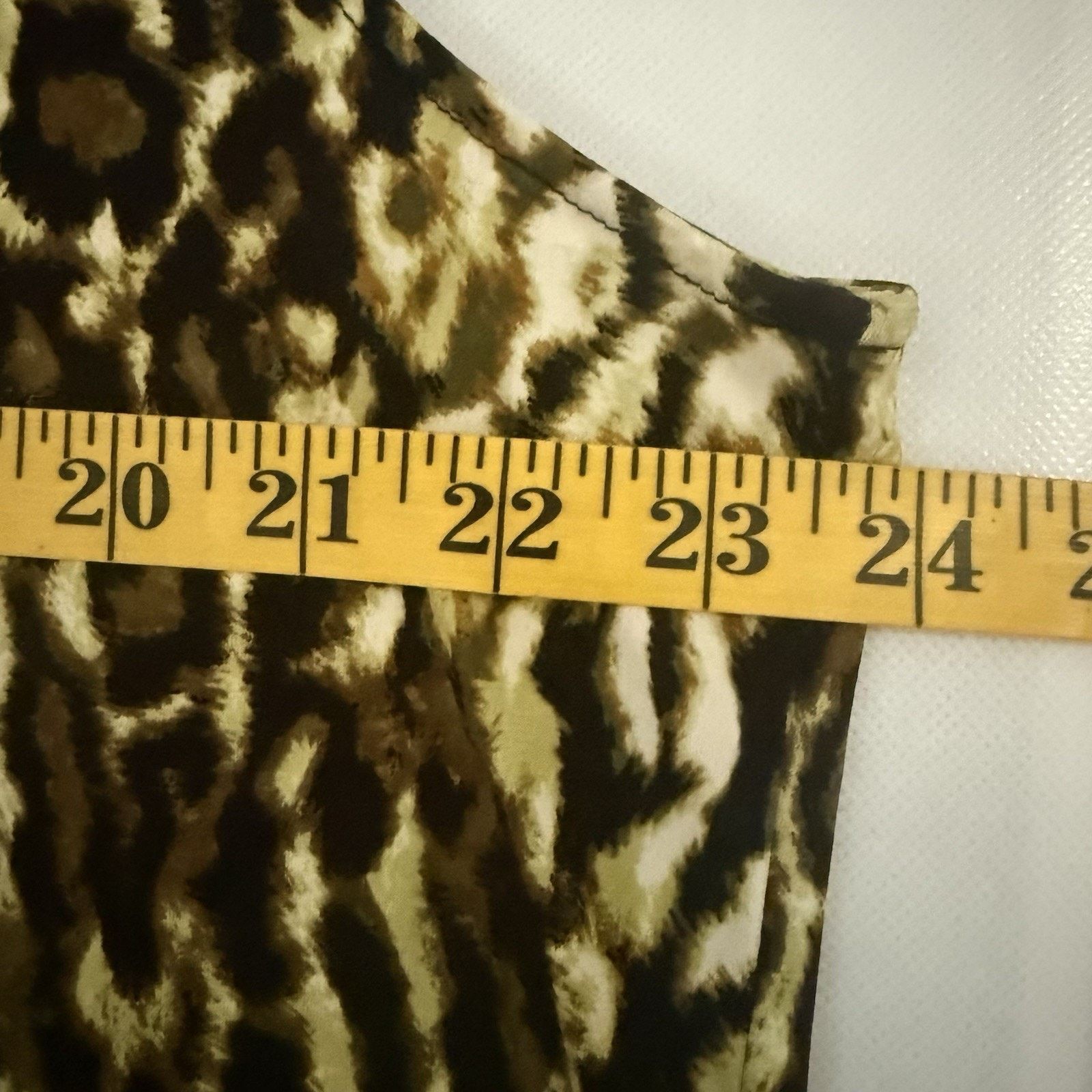 Other Susan Graver Leopard Print Cowl Green Brown Sleeveless Top Size 3XL / US 20-22 - 6 Thumbnail