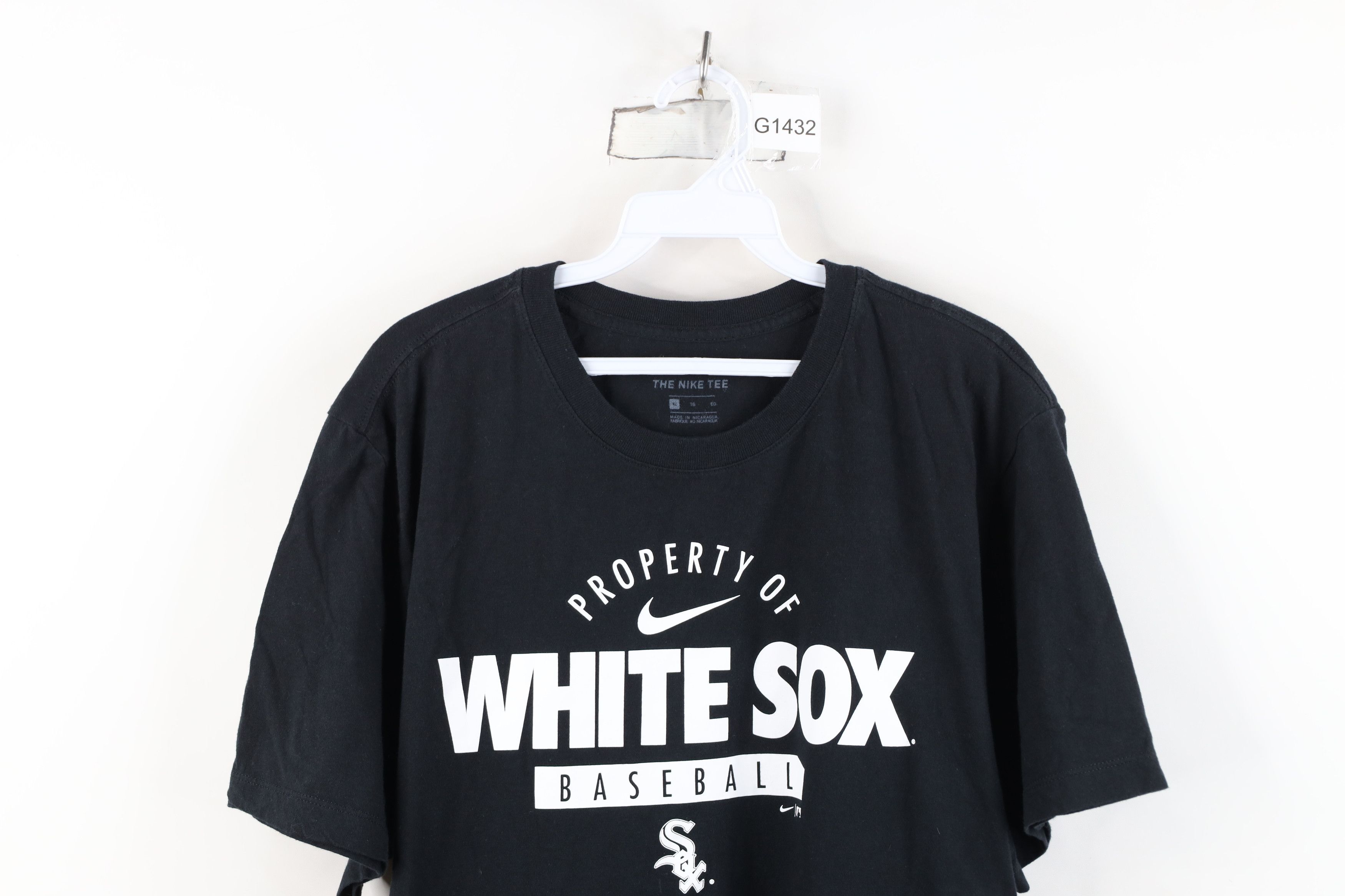Nike Y2K Nike Center Swoosh Chicago White Sox Baseball T-Shirt Size US XL / EU 56 / 4 - 2 Thumbnail