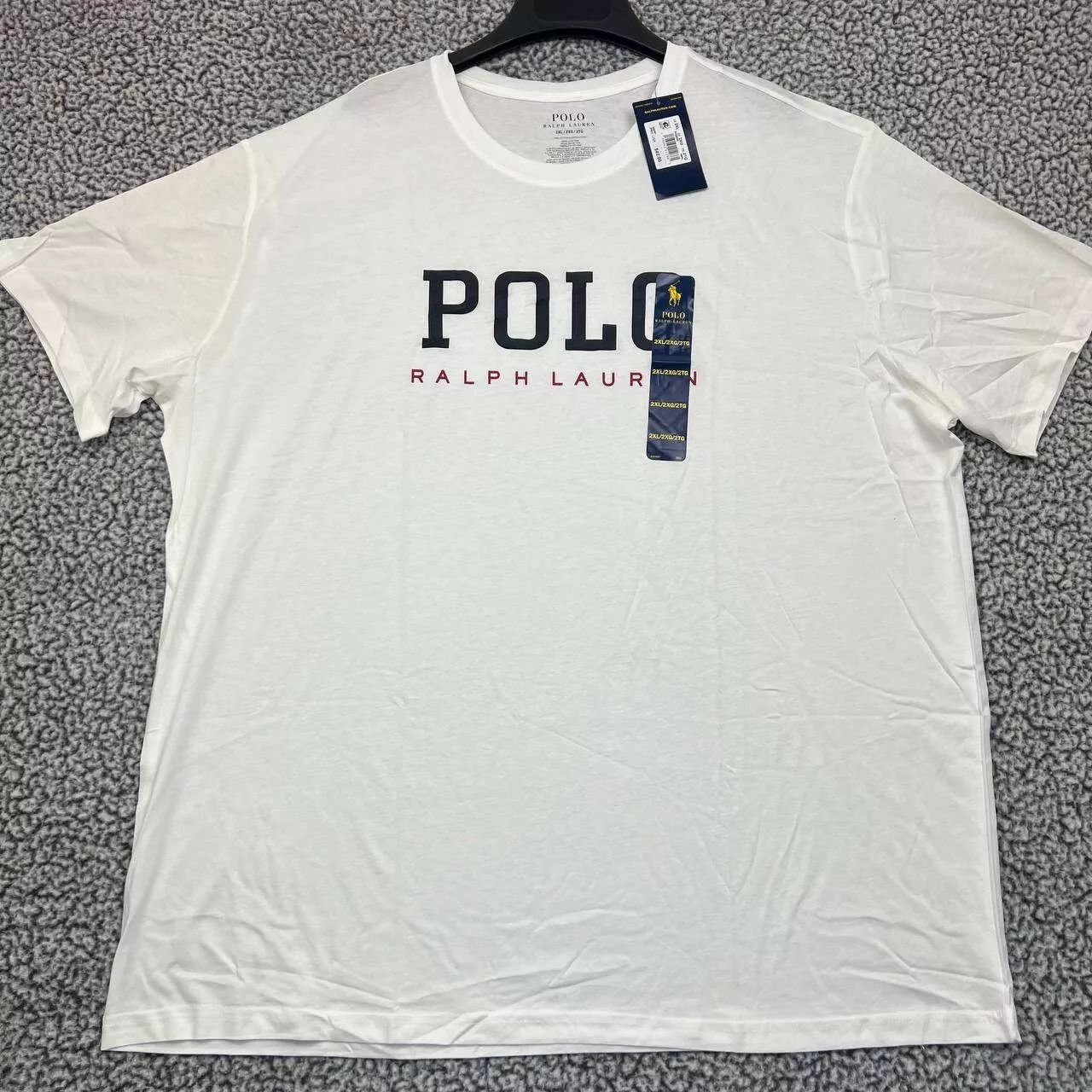 Polo Ralph Lauren Polo Ralph Lauren Shirt Men White Crew Neck Cotton New 2XL Size US XXL / EU 58 / 5 - 1 Thumbnail