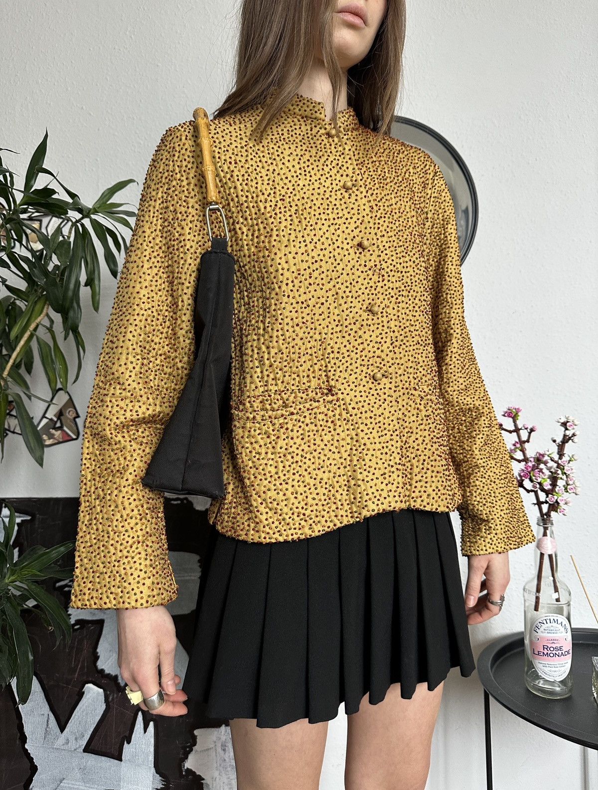 Japanese Brand × Vintage Vintage Polkadot Asian Japan Rare Designer Light Jacket Size M / US 6-8 / IT 42-44 - 2 Thumbnail