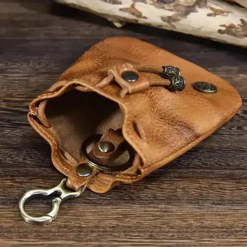 VIBE Genuine Leather Coin Bag Size ONE SIZE - 4 Thumbnail