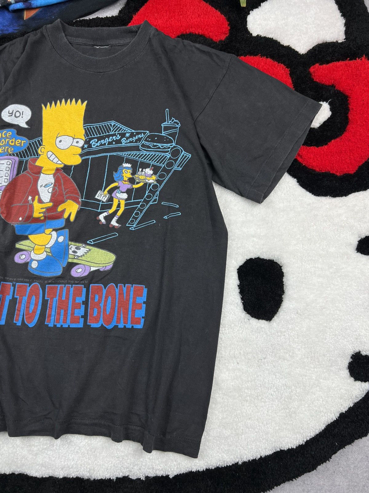 Vintage Vintage Simpsons Bart 1990 Faded Single Stitch Y2K Tee Shirt Size US M / EU 48-50 / 2 - 3 Thumbnail