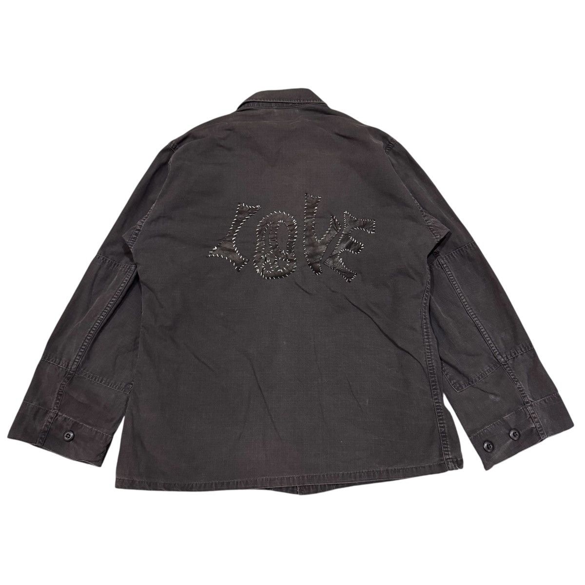 MoMA VTG Remade MOMA Patchwork "LOVE" Bdu Combat Jacket |m Size US M / EU 48-50 / 2 - 6 Thumbnail