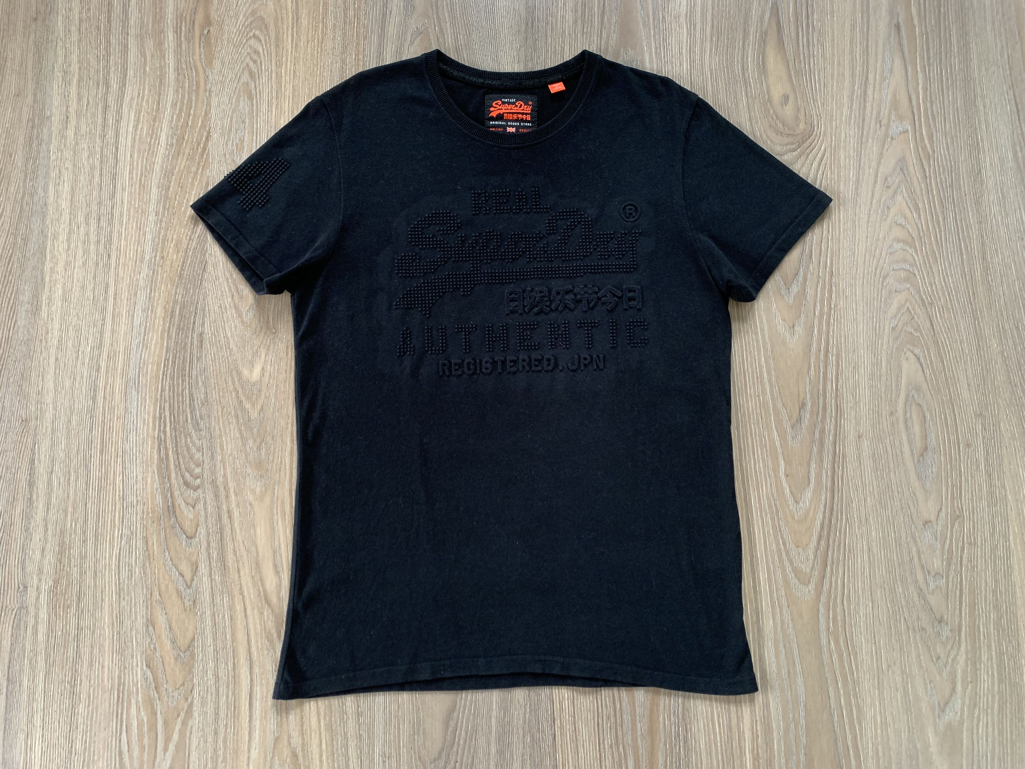 Japanese Brand × Superdry Superdry Basic Black Cotton T Shirt Size US XL / EU 56 / 4 - 2 Thumbnail