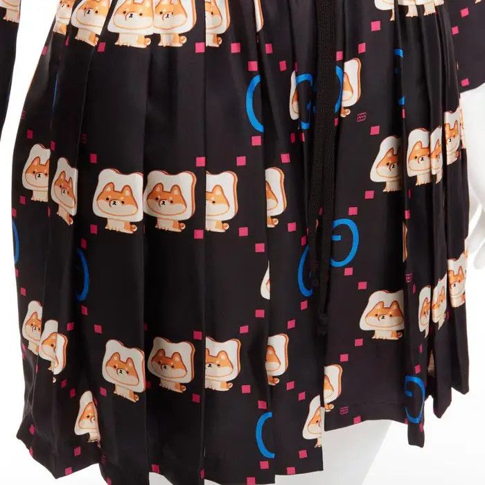 Gucci o1y0925 Hooded Pleated Mini Dress in Multicolor Size S / US 4 / IT 40 - 5 Thumbnail