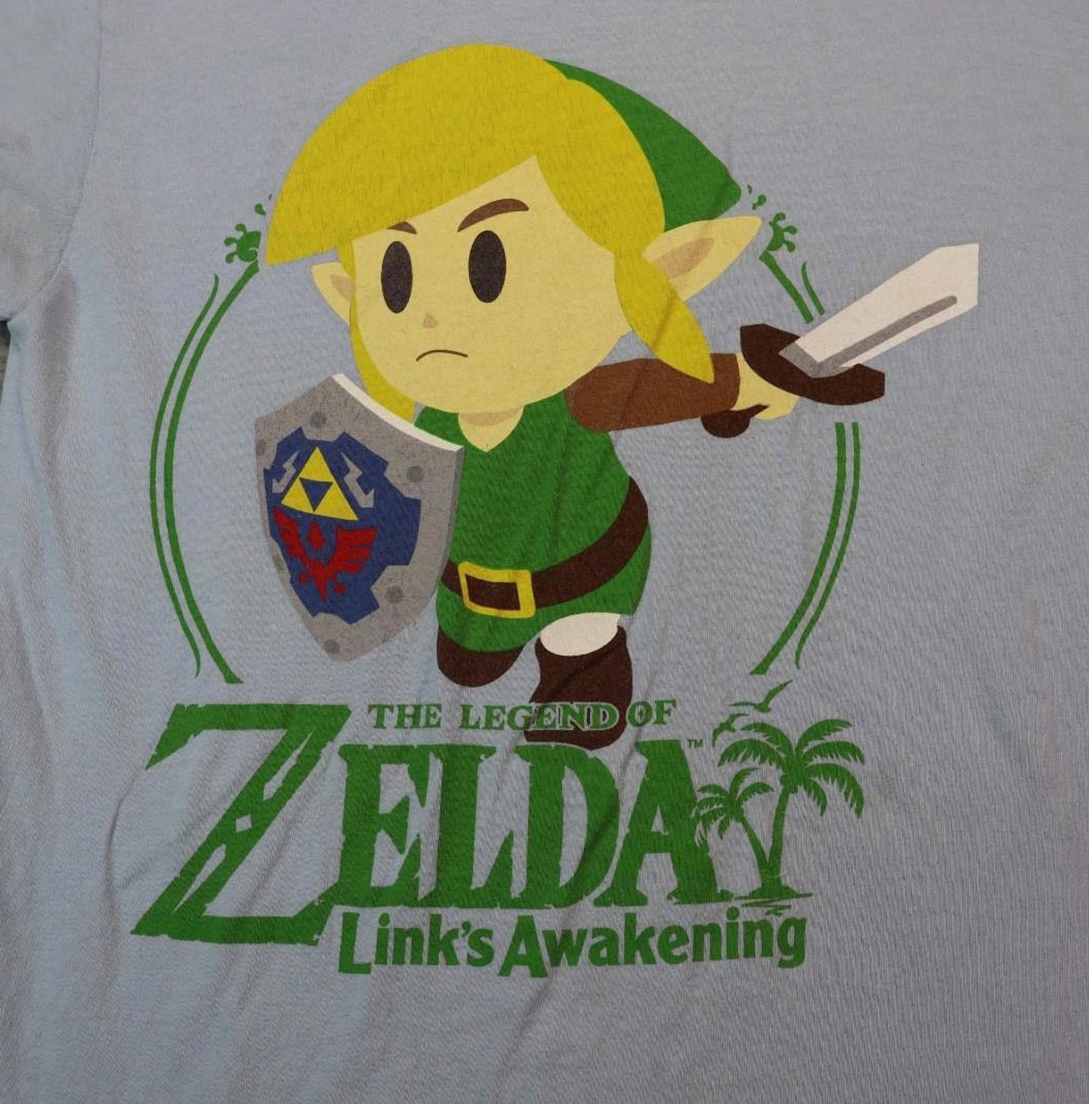 Nintendo Legend of Zelda Awakening Blue Small Shirt Official Nintendo Size US S / EU 44-46 / 1 - 1 Thumbnail