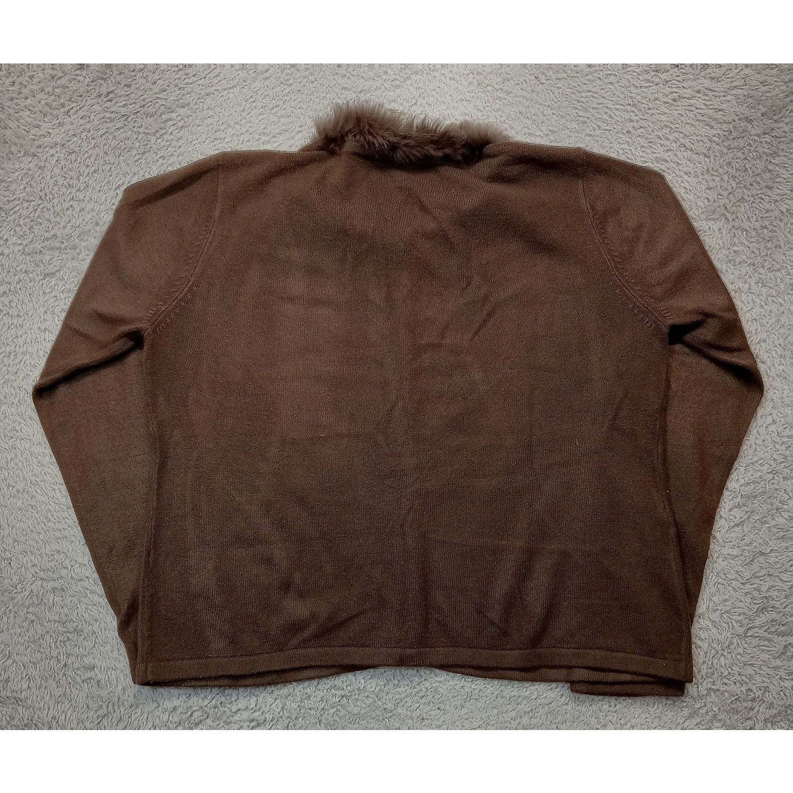 & Other Stories Studio C Cardigan Sweater M Women's Faux Fur Long Sleeve Size M / US 6-8 / IT 42-44 - 3 Thumbnail