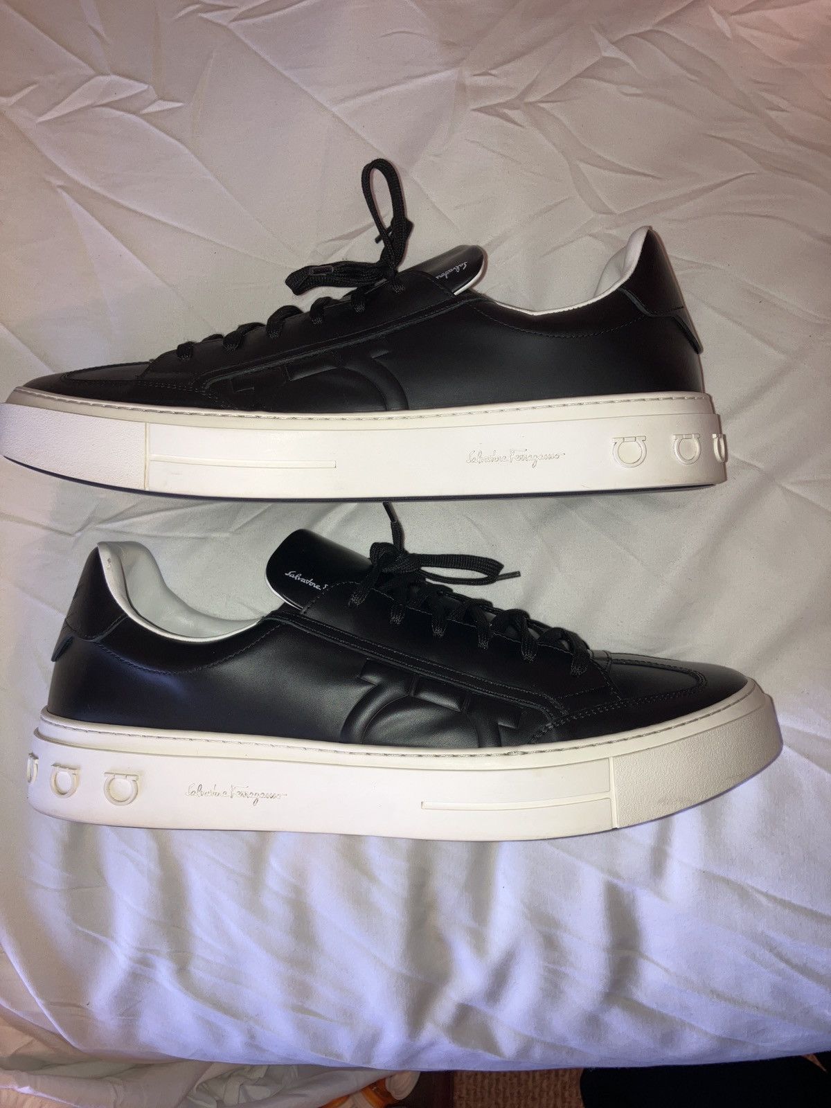 Salvatore Ferragamo Salvatore Ferragamo BORG 0697633 NERO CALF Size US 13 / EU 46 - 7 Thumbnail