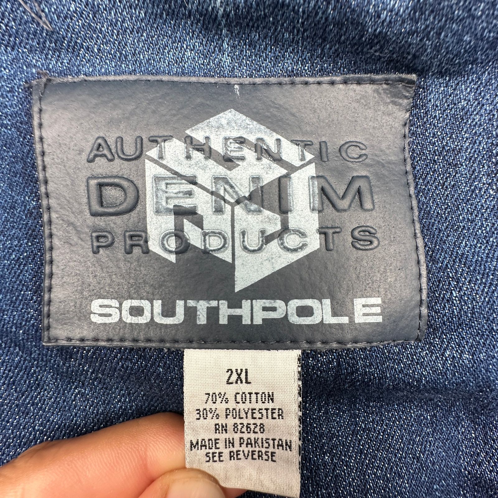 Southpole Vintage 90s Southpole Denim Trucker Jean Jacket 2XL Pockets Size US XXL / EU 58 / 5 - 3 Thumbnail