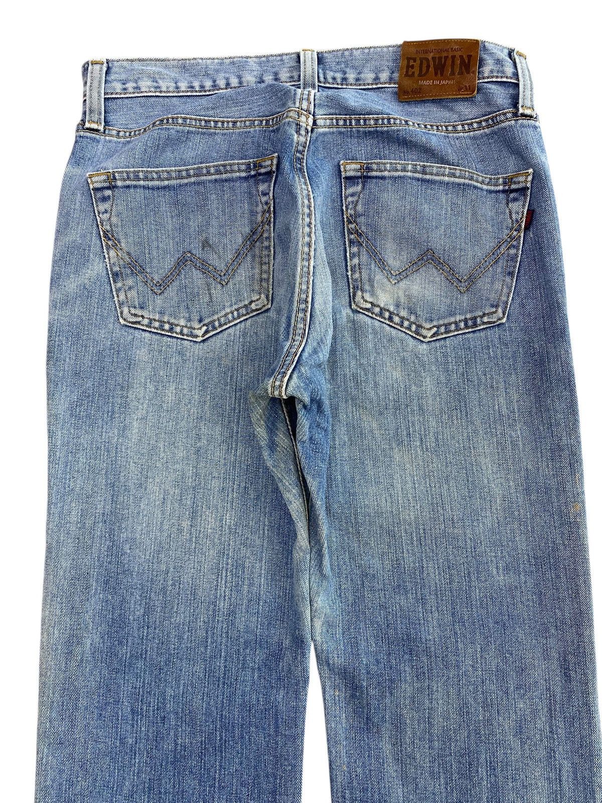 Edwin Edwin Blue Faded Wash Style Loose Straight Cut Jeans Size US 30 / EU 46 - 4 Thumbnail