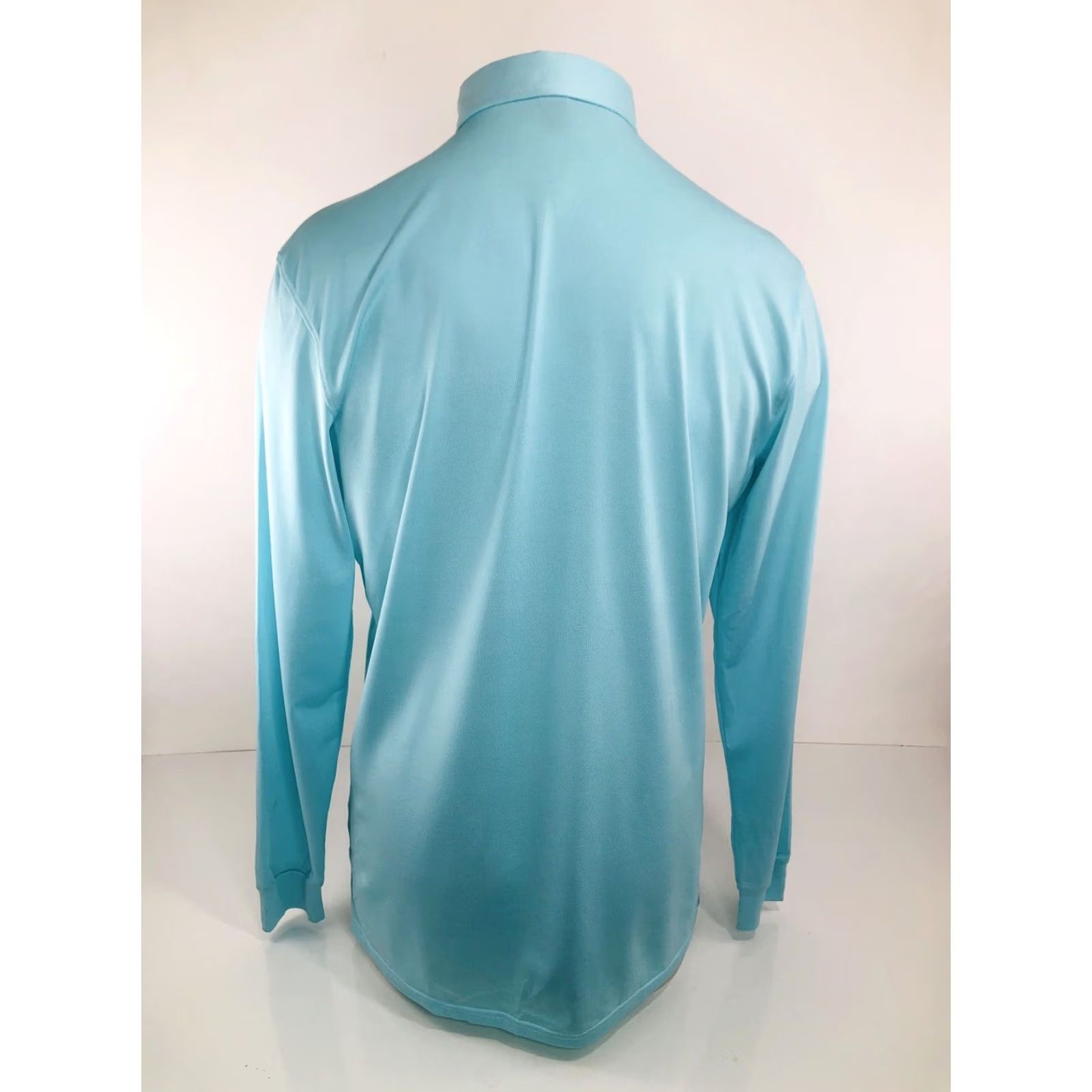 Vintage HOLDERNESS & BOURNE / THE GUILFORD - Knit PIQUE Polo Md. Shirt - Greenish Blue - M - Men Size US M / EU 48-50 / 2 - 4 Thumbnail