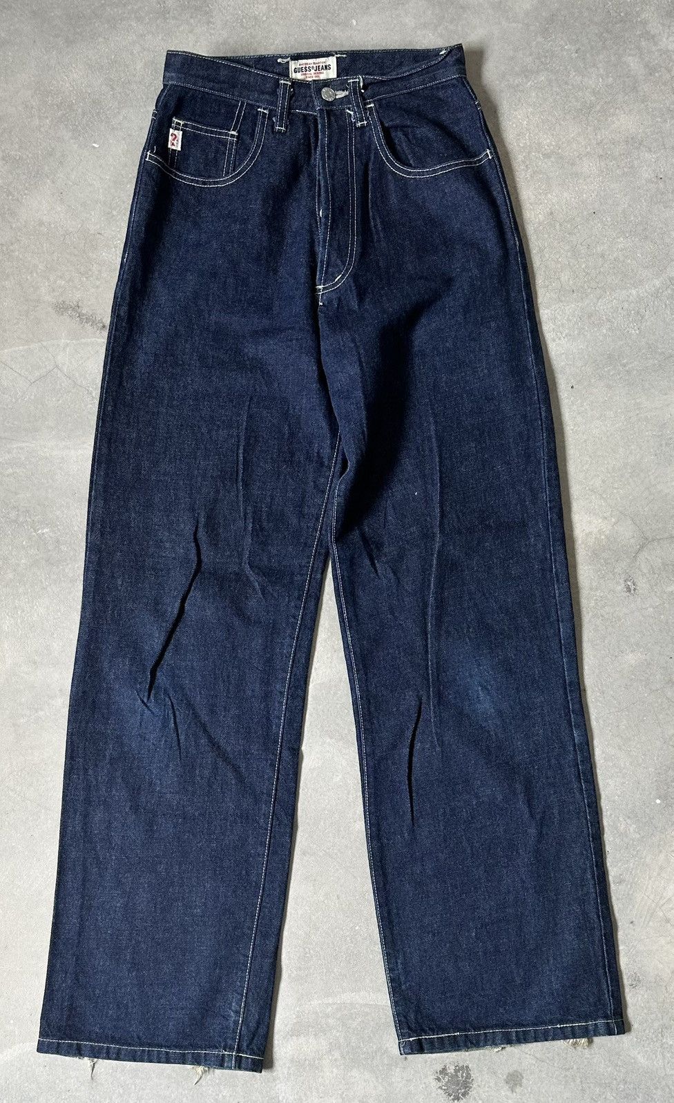Guess VINTAGE GUESS MADE IN USA WIDE LEG DENIM PANT Size US 28 / EU 44 - 1 Thumbnail