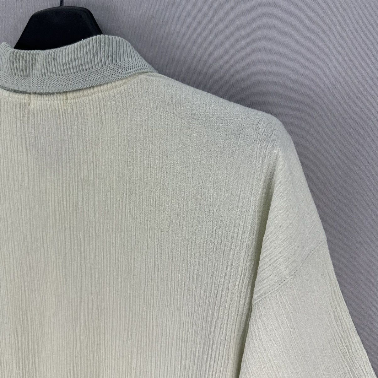 Japanese Brand Vintage 80's Pleated Polo Shirt Short Sleeve by Mon Ma Mes Size US M / EU 48-50 / 2 - 5 Thumbnail