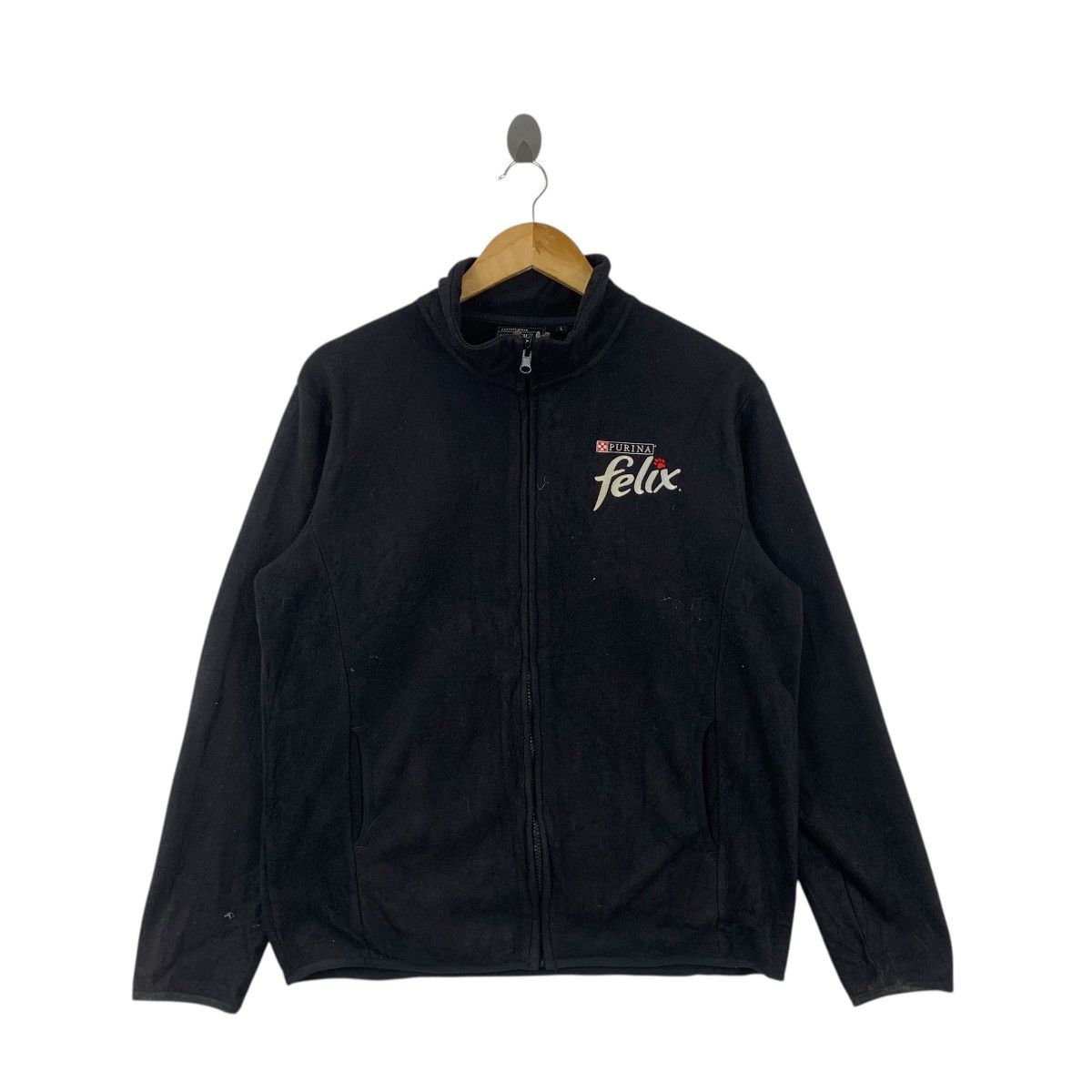Other PURINA FELIX CAT Food Embroidered Fleece Zipper Jacket Size L / US 10 / IT 46 - 4 Thumbnail