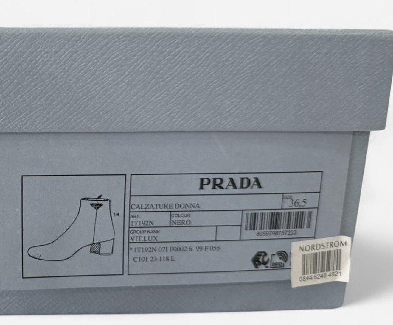 Prada Prada Black Leather Ankle Boots - Size 36.5 with Box Size US 6 / IT 36 - 7 Thumbnail