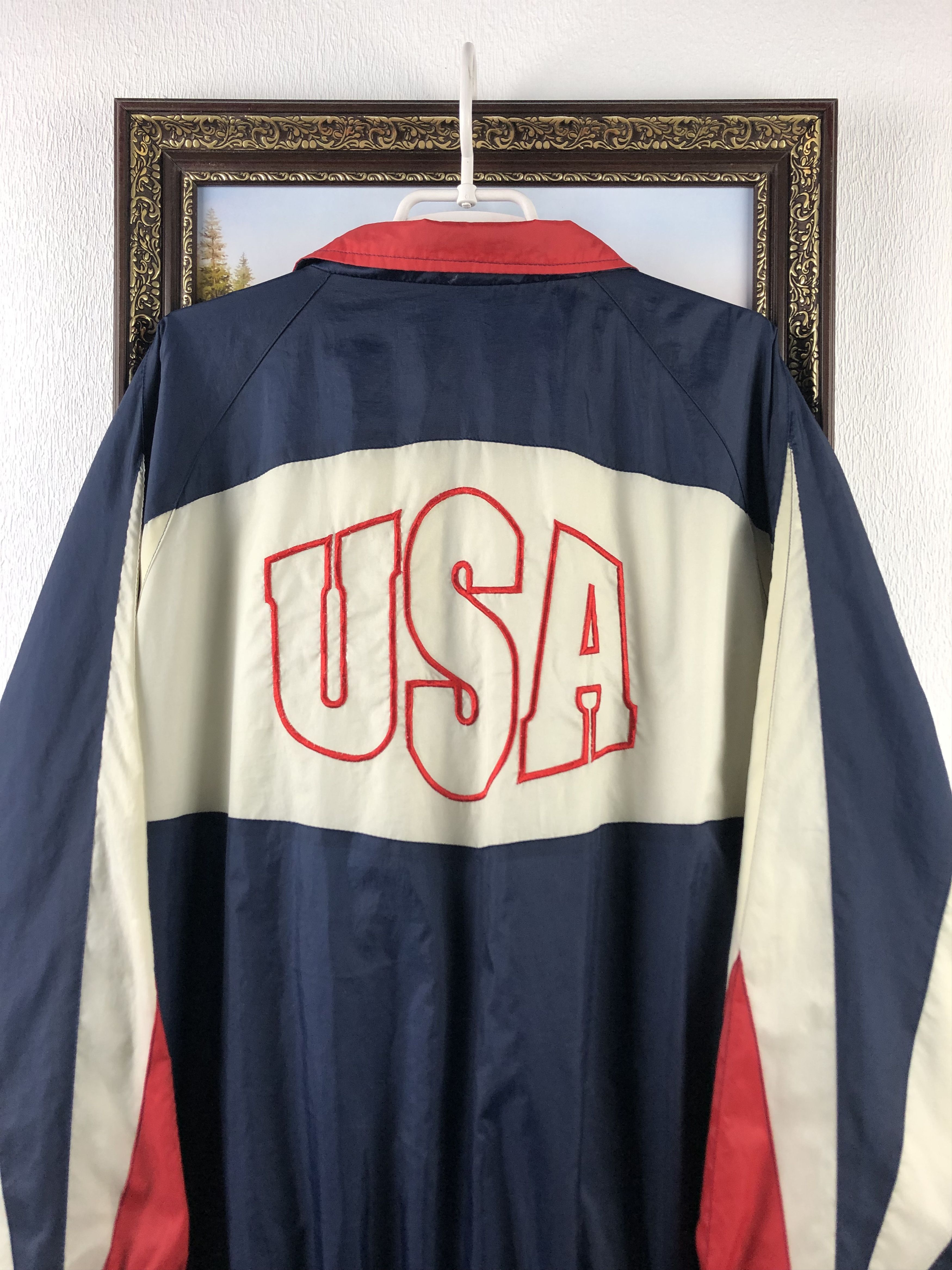 Vintage Vintage Atlanta 1996 USA Olympics Windbreaker Jacket Track Size US XL / EU 56 / 4 - 2 Thumbnail
