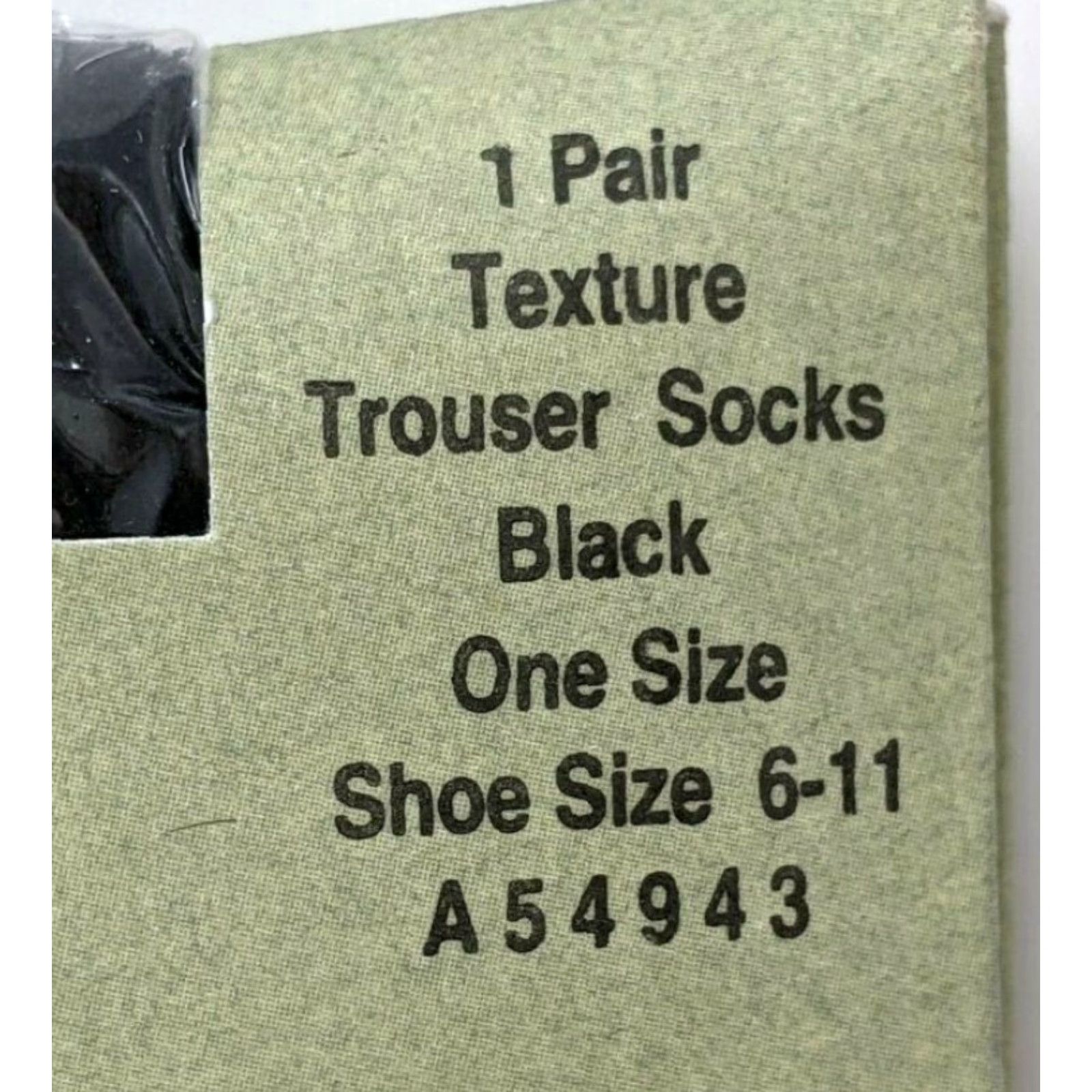 Our Legacy Legacy Legwear Texture Trouser Socks One Size Black - Nylon Spandex Dress Socks Women Shoes? Size 42" / US 20 - 3 Thumbnail