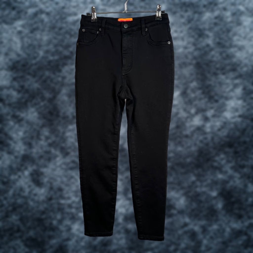 Vintage Hey Joanie Womens Small / 25 Black High-Waisted Skinny Jeans Cotton Blend Denim 5-Pocket Stretch Womens Jeans Medium? Size 28" / US 6 / IT 42 - 1 Thumbnail