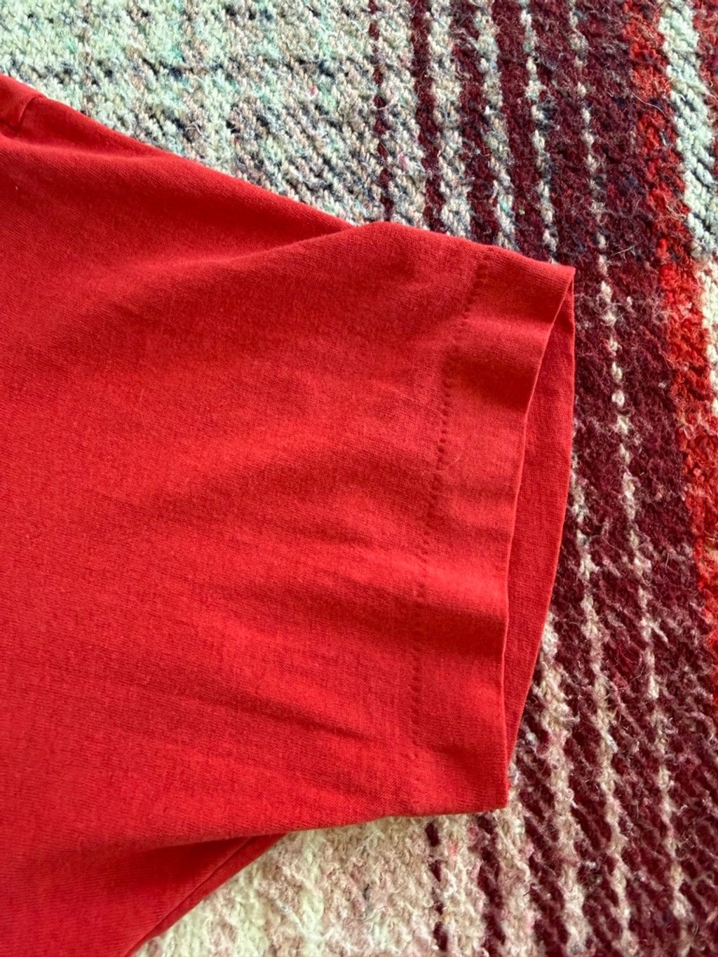 Vintage 70s RedHawks Flight Team Red Graphic Tee L Size US L / EU 52-54 / 3 - 4 Thumbnail