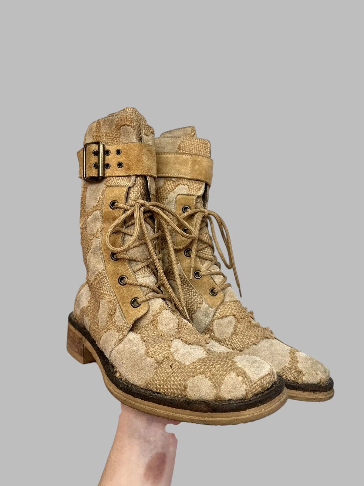 A.S.98 Issey Miyake Guidi Style Vintage AS98 High Leather Boots Size US 8 / IT 38 - 1 Thumbnail