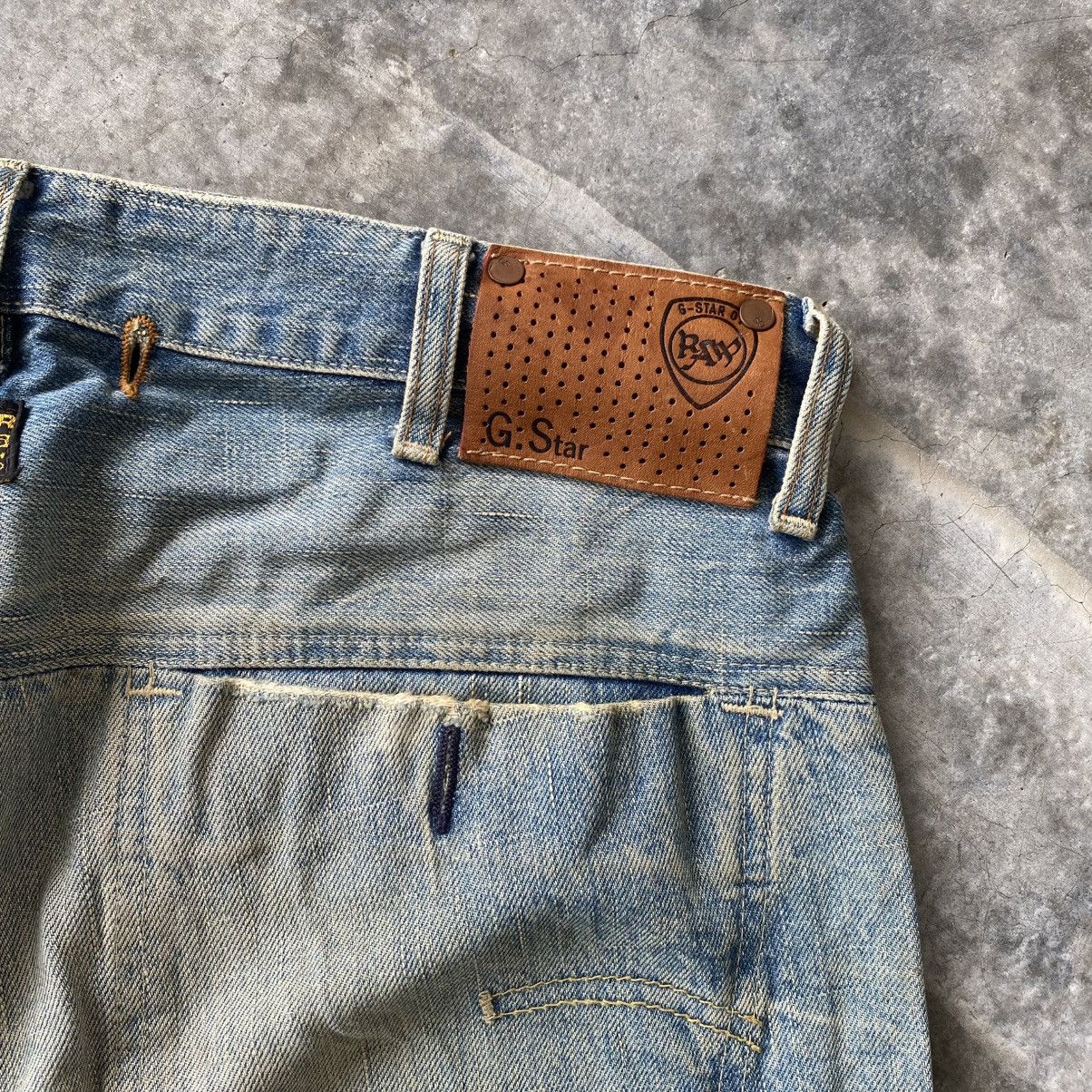 If Six Was Nine Gstar Raw Baggy Wide Distressed Denim w36 Size US 33 - 10 Thumbnail
