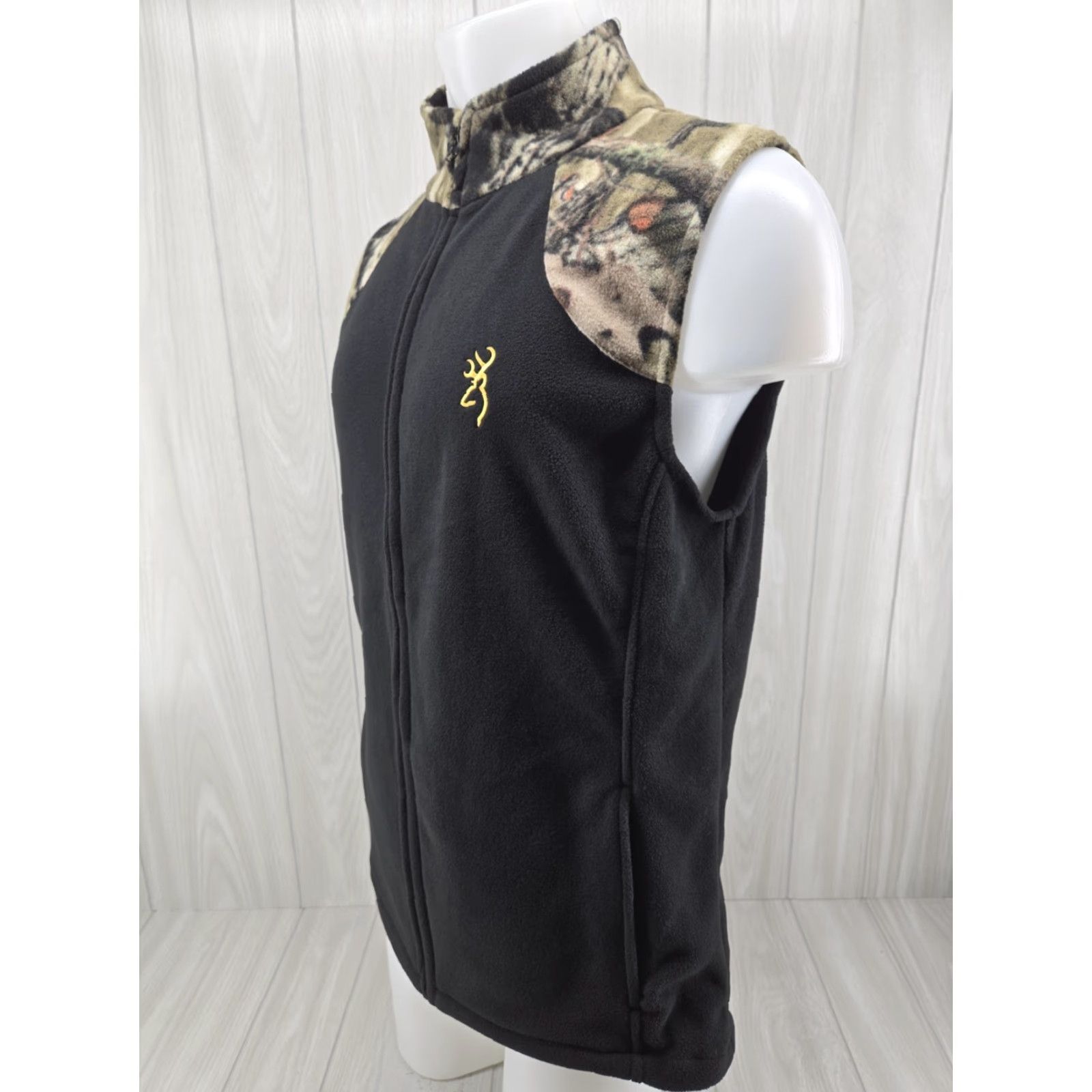 Vintage Browning Fleece Vest Men’s Medium Outdoors Hunting Black Camo Vest Mens Size US M / EU 48-50 / 2 - 3 Thumbnail