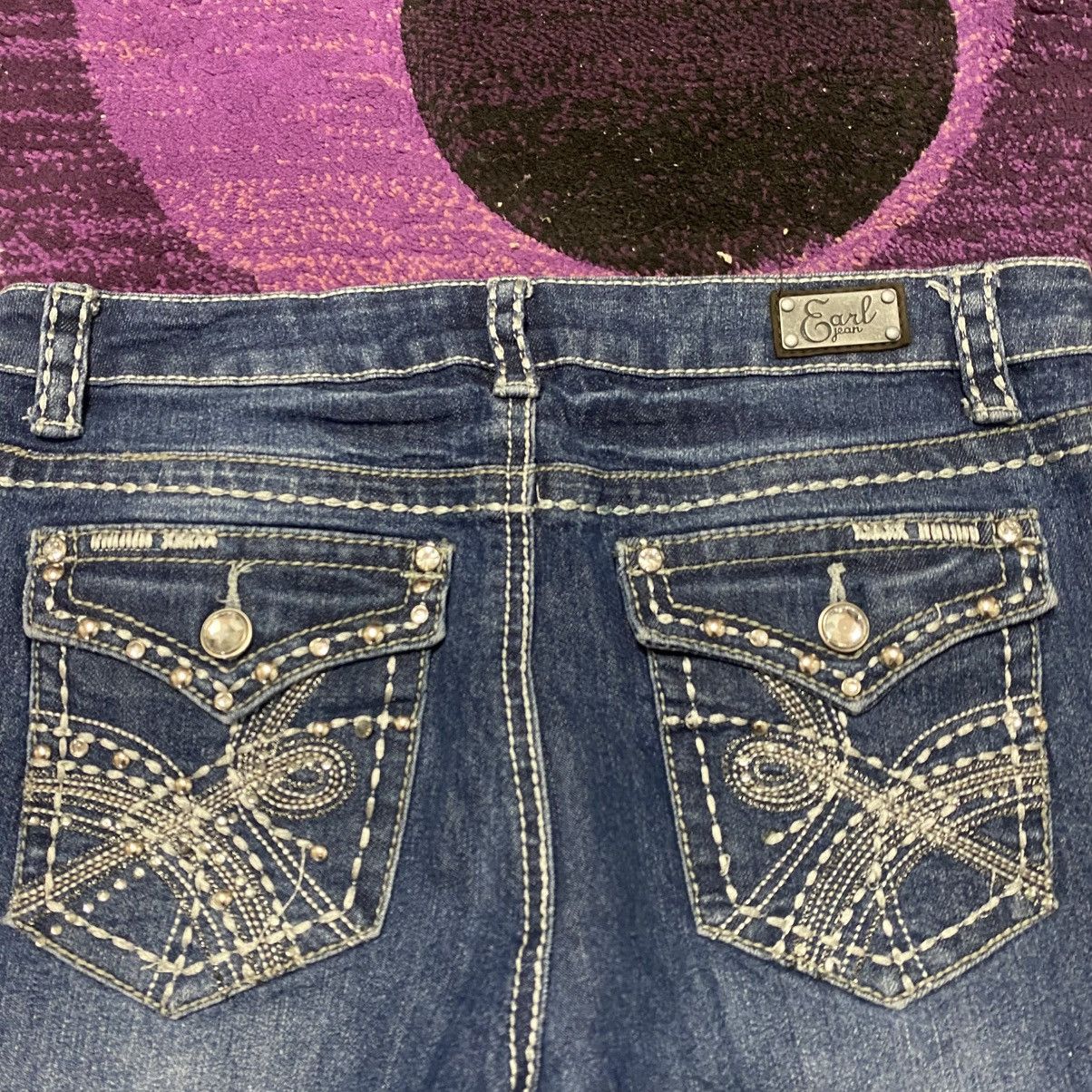 Earl Jeans × Vintage Vintage Earl Jean Flared Denim Jeans Size 32" / US 10 / IT 46 - 9 Thumbnail