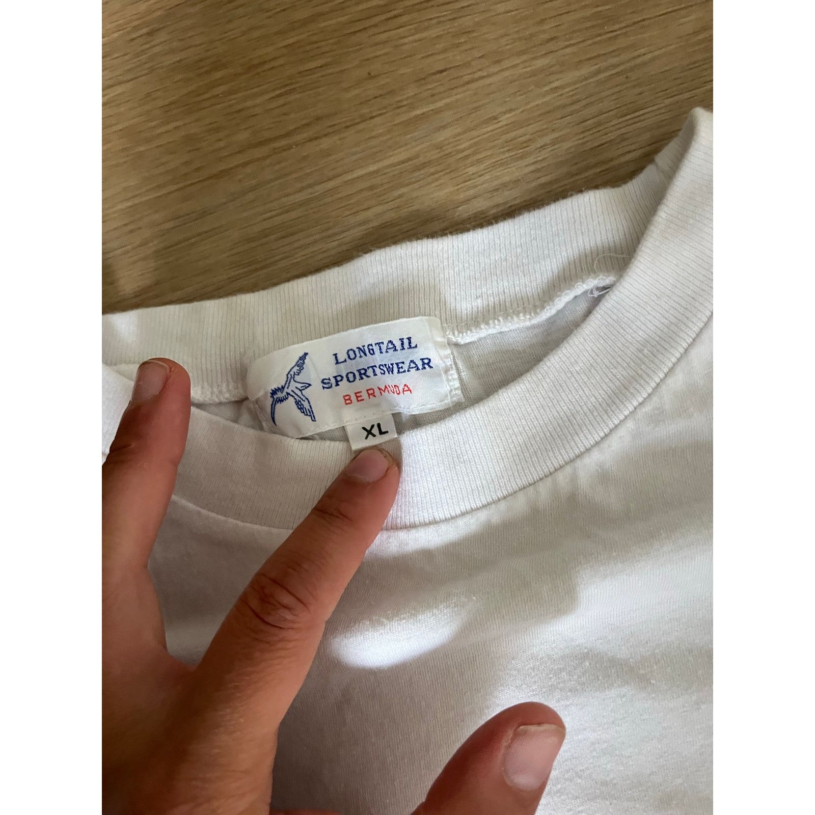 Hanes VTG Single stitch Bermuda in t shirt mens XL Size US XL / EU 56 / 4 - 3 Thumbnail