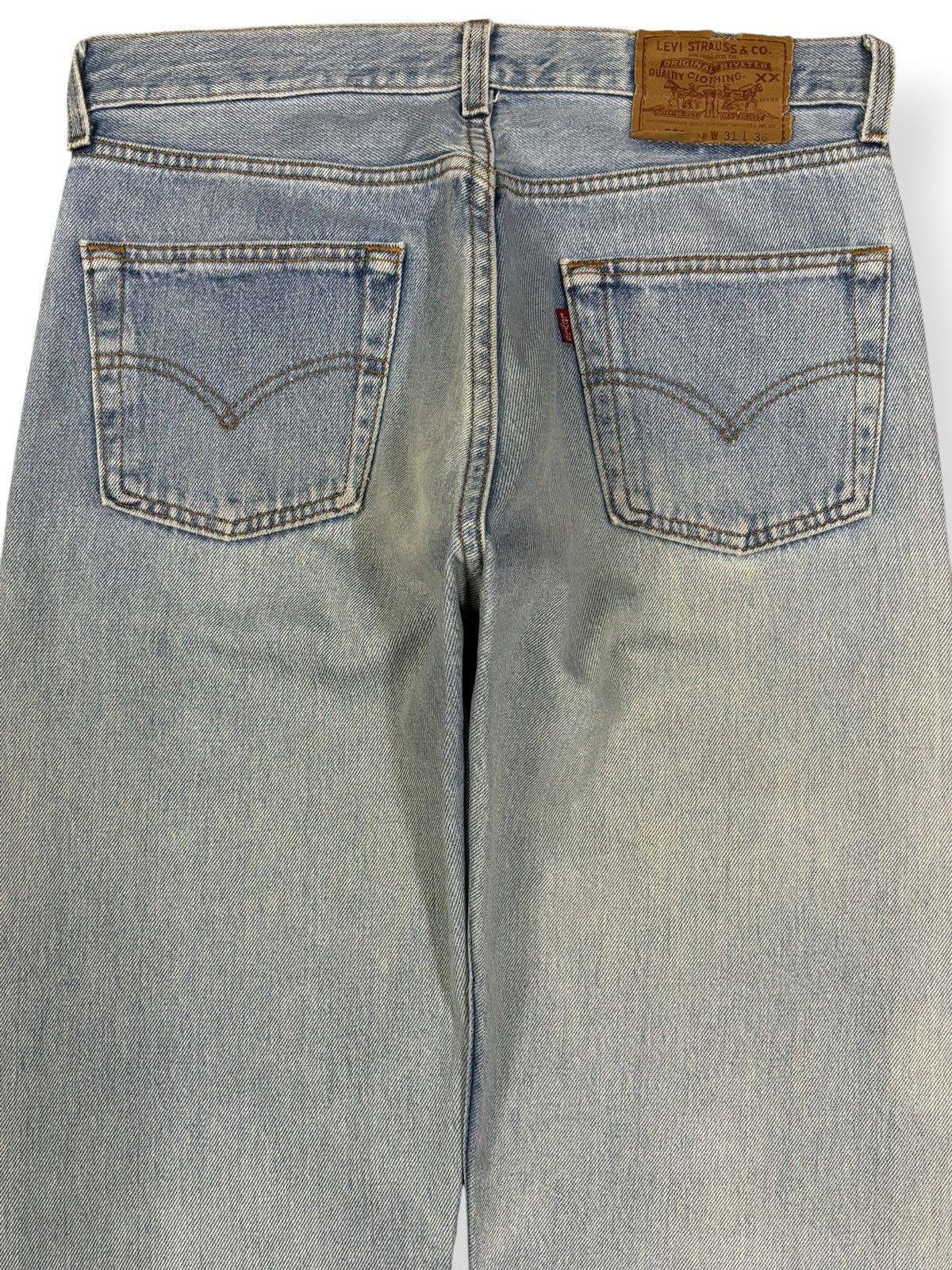 Levi's Vintage 90s Levis 501 Faded Regular Fit Distressed Jeans Size US 30 / EU 46 - 11 Thumbnail