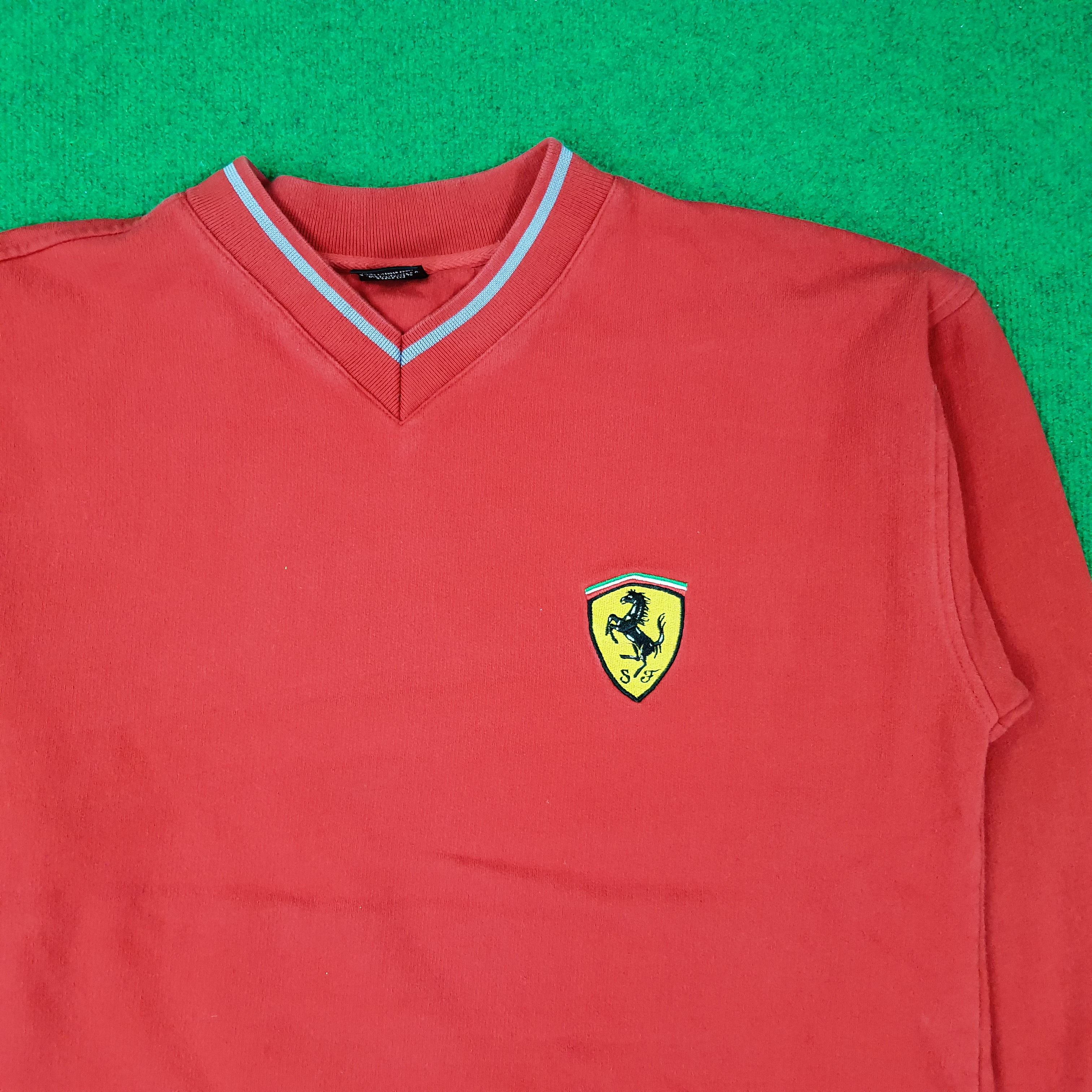 J Ferrar Vintage Ferrari Embroidery Motorsports Sweatshirt C241N23 Size US L / EU 52-54 / 3 - 2 Thumbnail