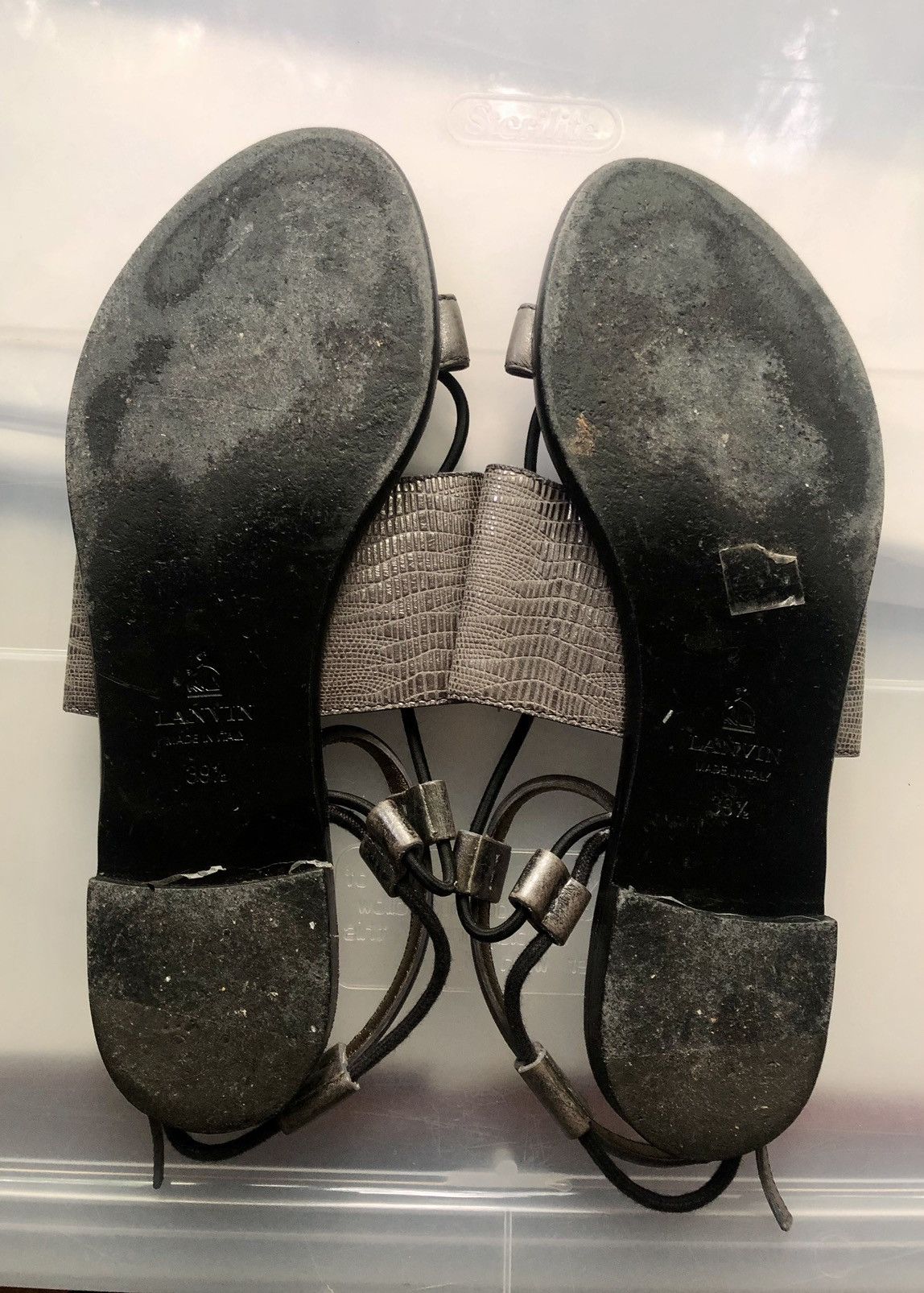 Lanvin Lanvin SS2011 Silver Leather Gladiator Sandals Size US 9.5 / IT 39.5 - 18 Thumbnail