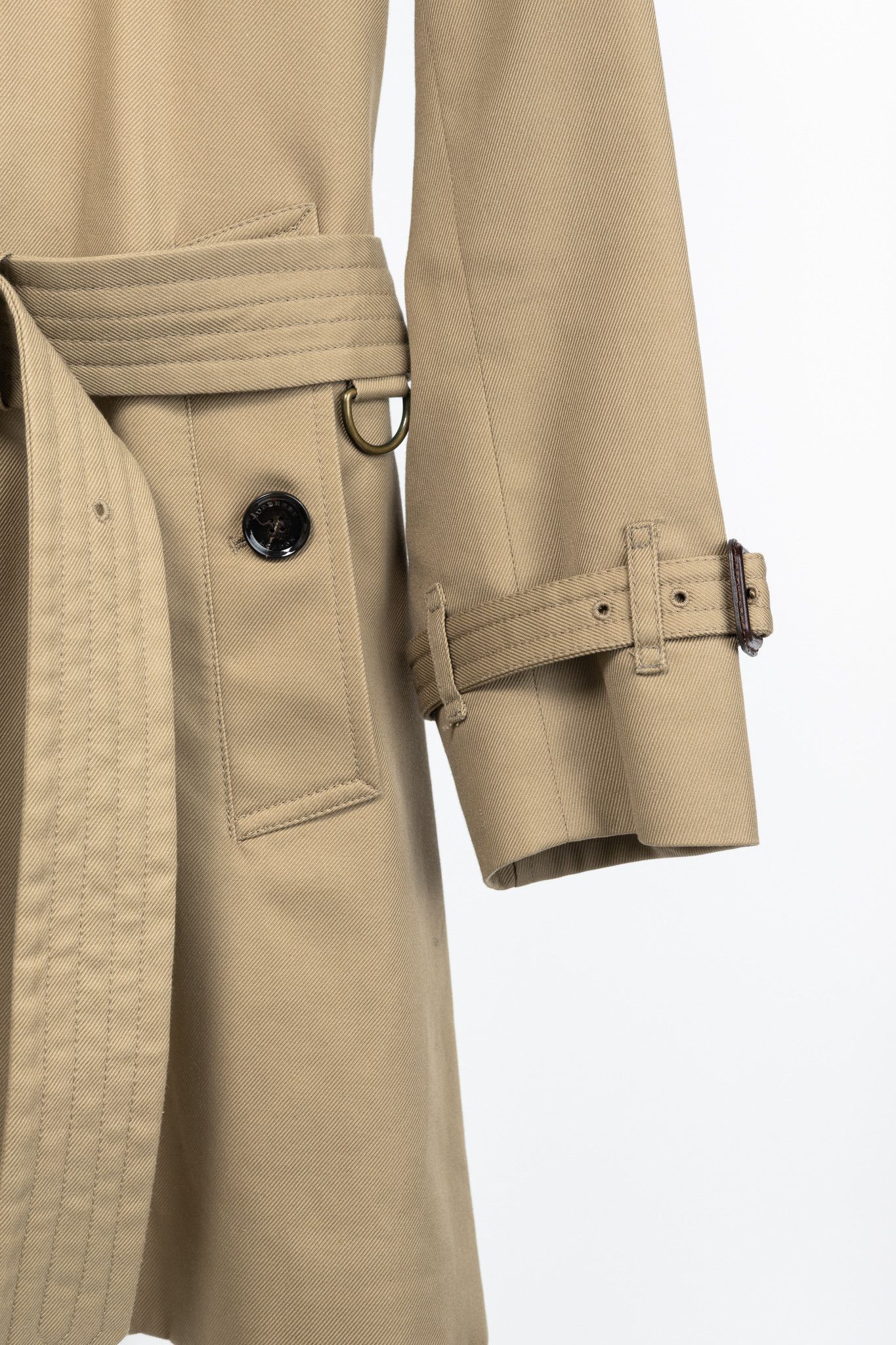 Burberry Burberry Khaki Cotton-Twill Belted Trench Coat Size US S / EU 44-46 / 1 - 6 Thumbnail