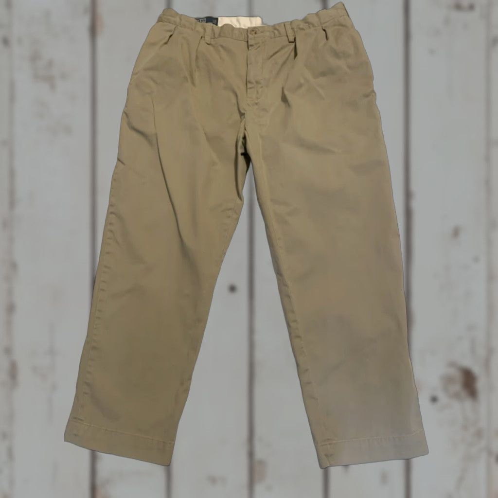 Polo Ralph Lauren VINTAGE Polo Ralph Lauren Mens Chino Pants Tapered Fit Casual Beige Size 34x27 Cotton Size US S / EU 44-46 / 1 - 1 Thumbnail