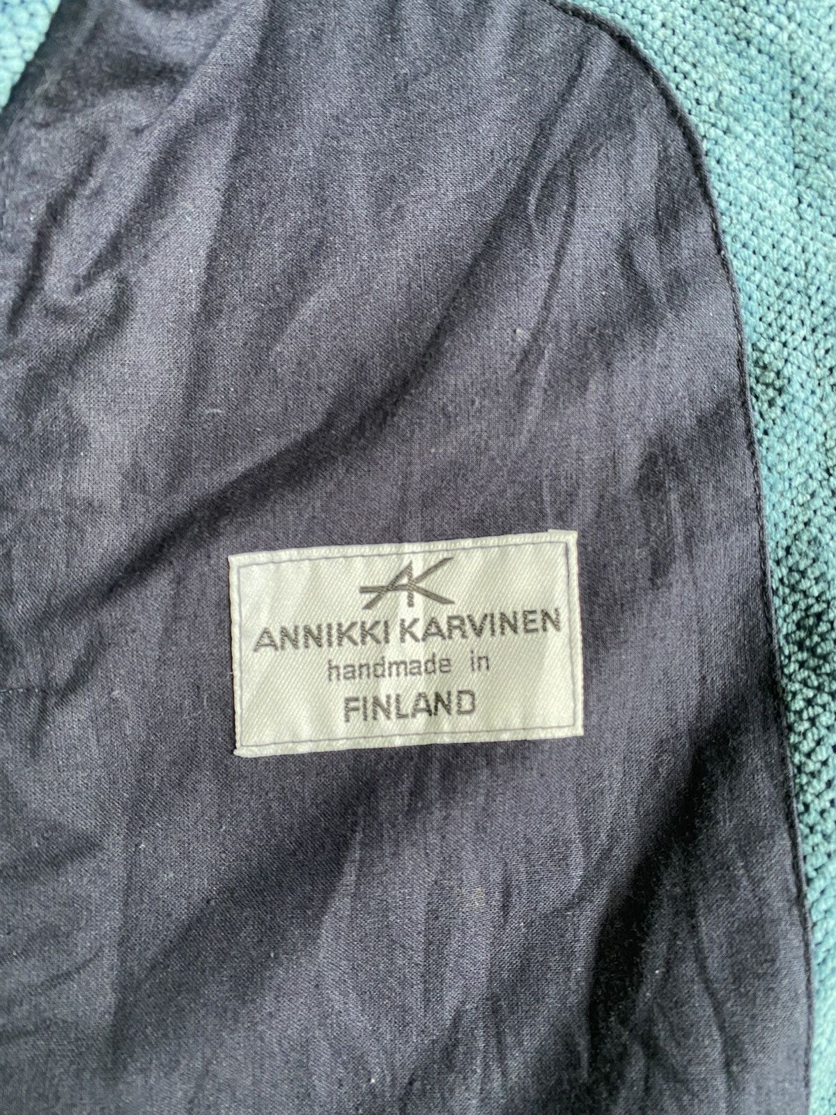 Annikki Karvinen × Handmade Vintage 80s Annikki Karvinen long Jacket Size M / US 6-8 / IT 42-44 - 7 Thumbnail